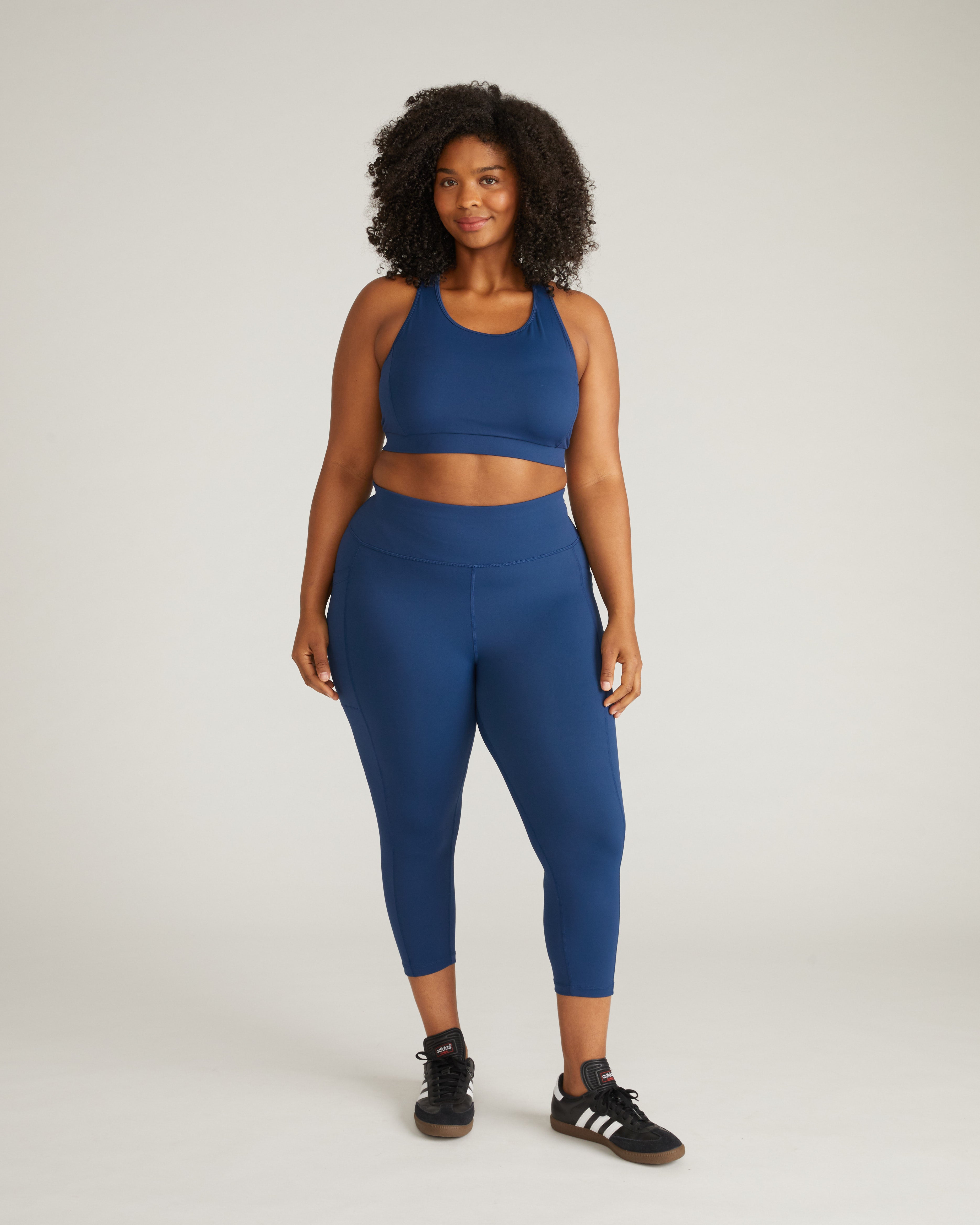 Next-to-Naked Racerback Sports Bra - Pageant Blue