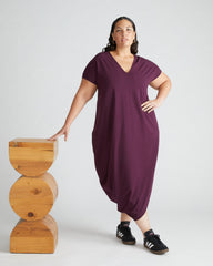 Iconic Geneva V-Neck Dress - Acai