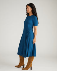 Devi Liquid Jersey Dress - Deep Teal
