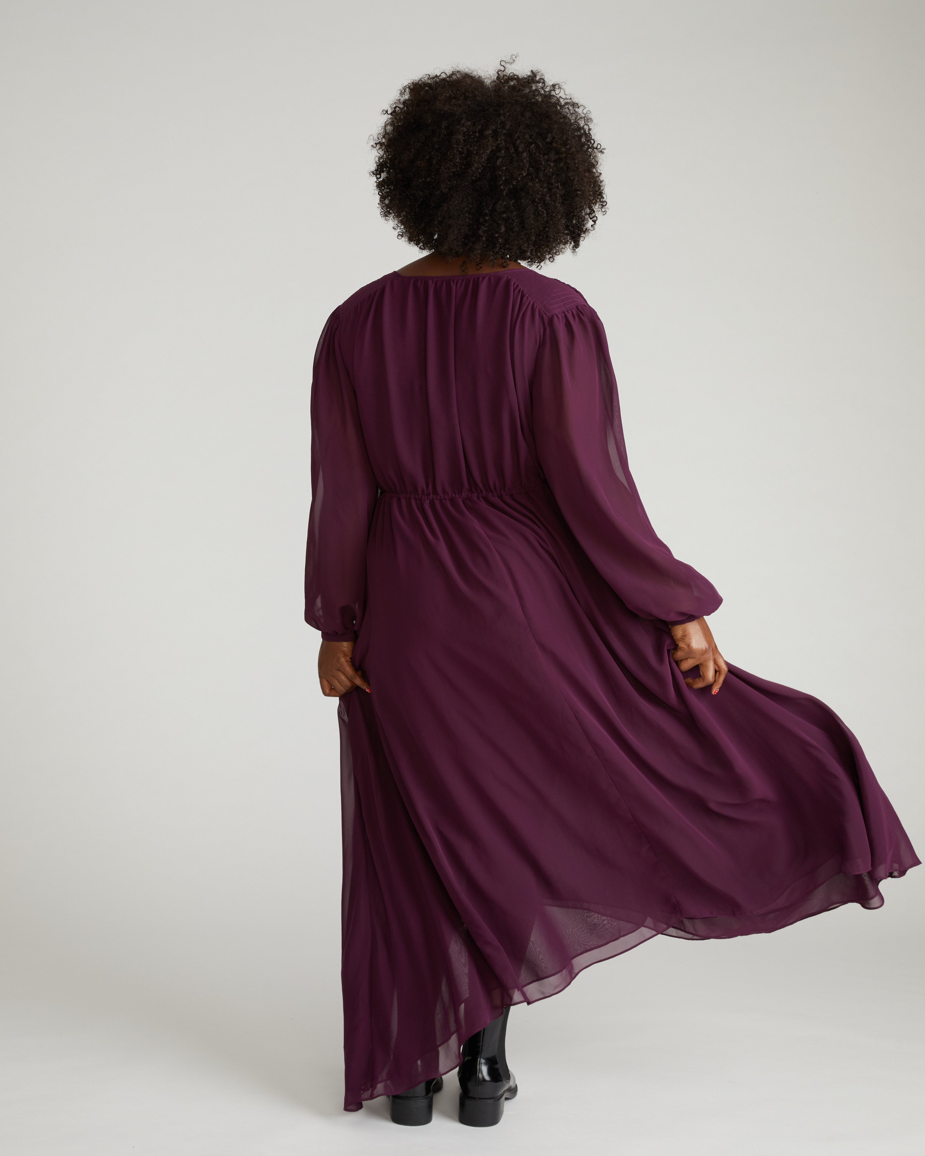 Karina Chiffon Dress - Gamay