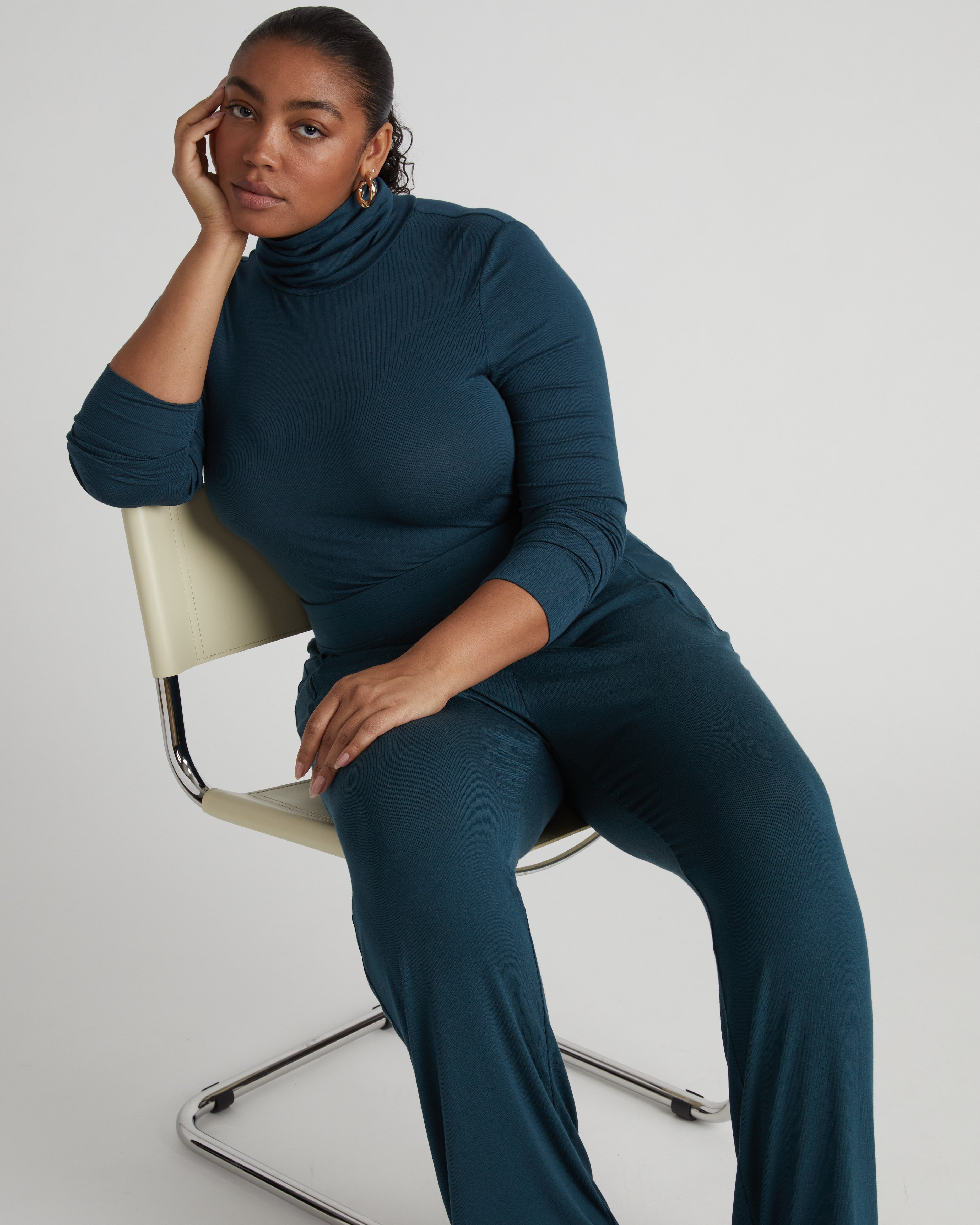 Foundation Turtleneck - Deep Sea