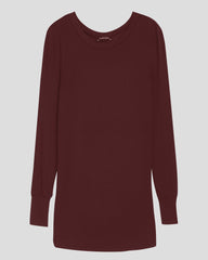 Foundation Long Sleeve Crew Neck Tee - Black Cherry
