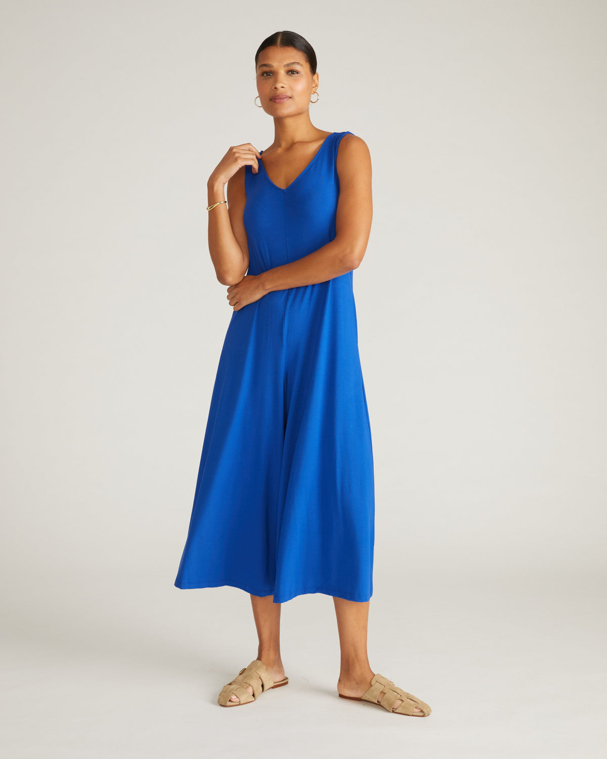 Sunny Divine Jersey Jumpsuit - Ultramarine