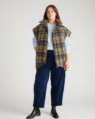Paparazzi Puffer Vest - Scottish Breakfast Plaid