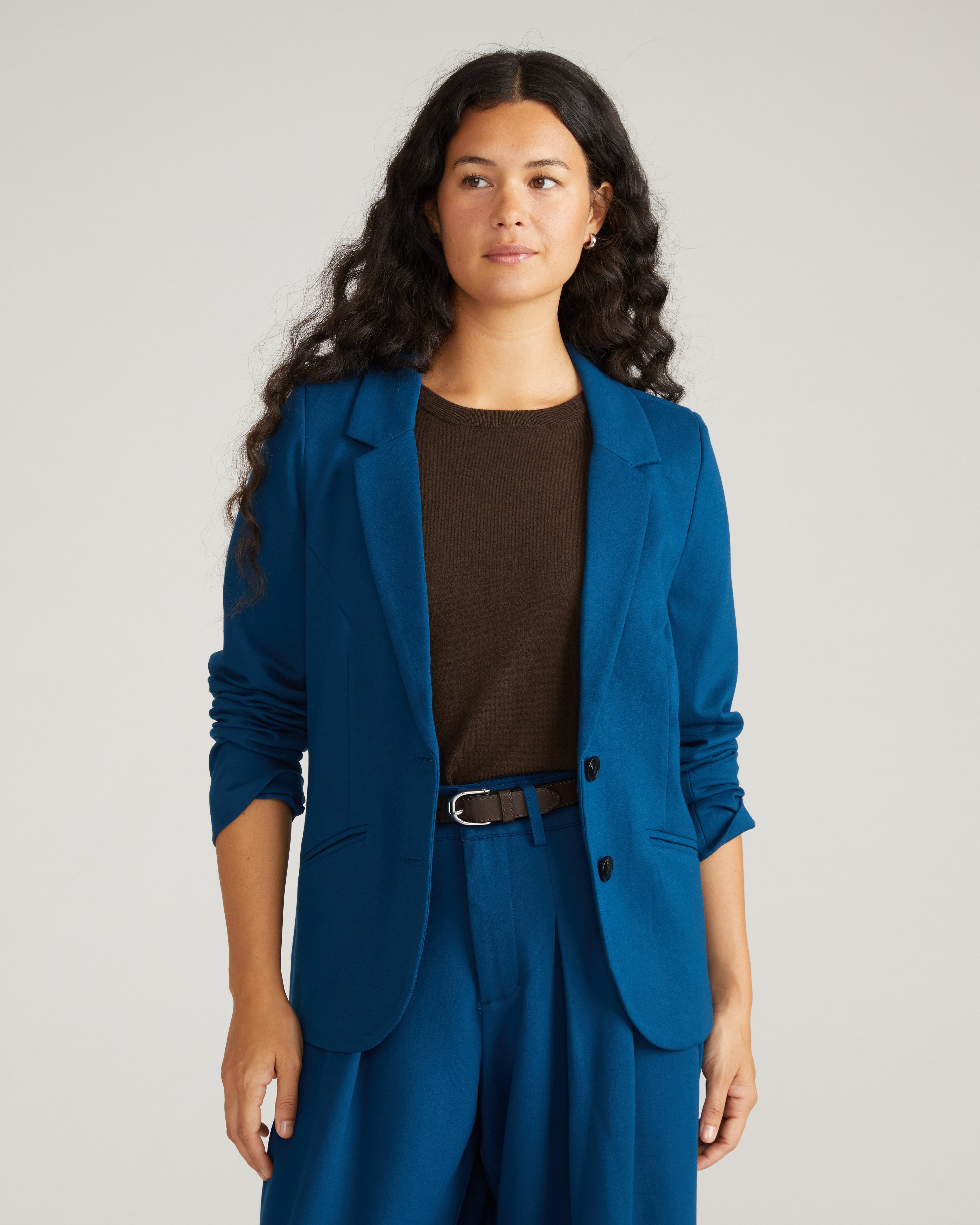 Beas Ponte Blazer - Deep Teal