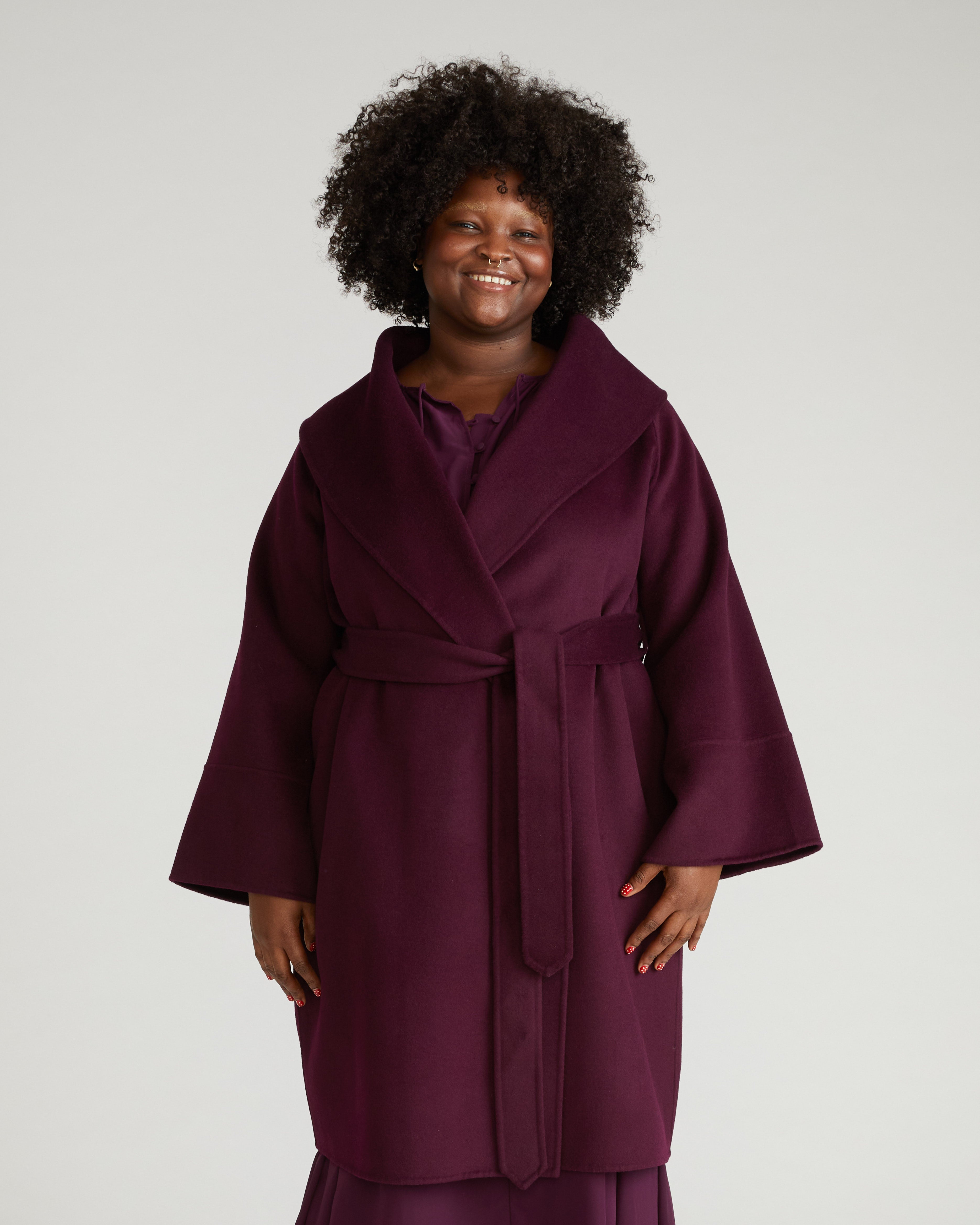 Asha Double Face Wool Coat - Gamay