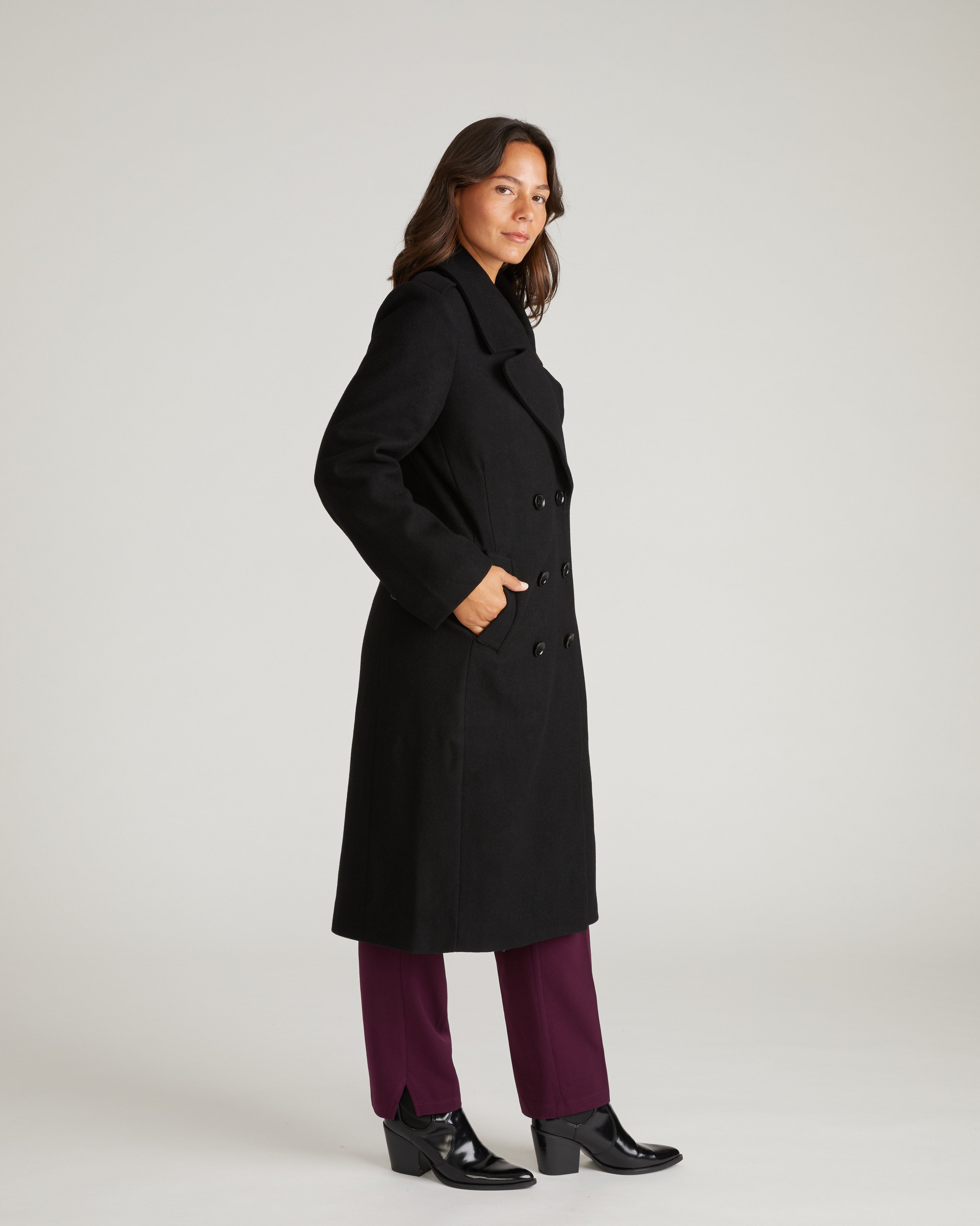 Callaghan Wool Coat - Black