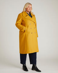 Callaghan Wool Coat - Mustard