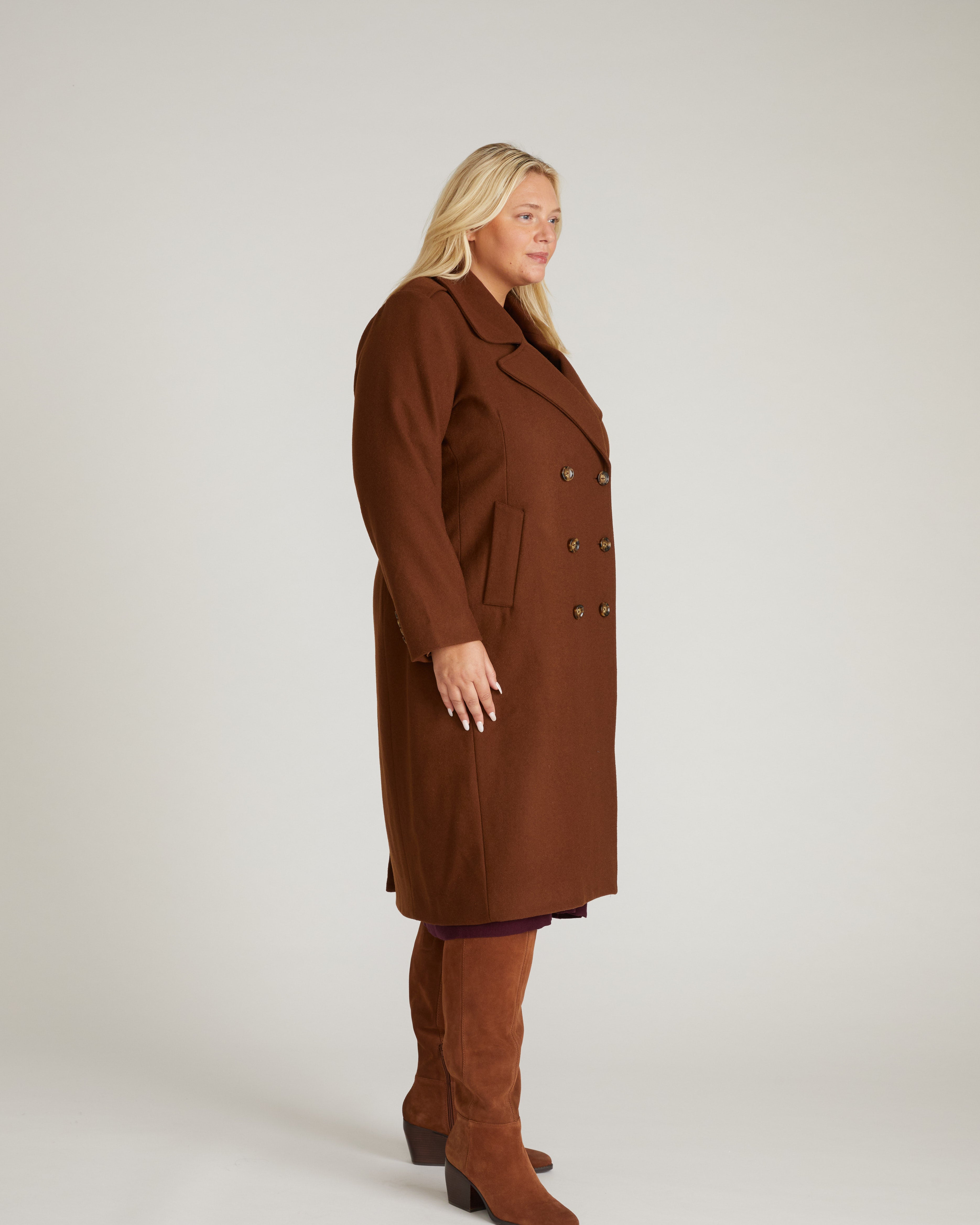 Callaghan Wool Coat - Grizzly