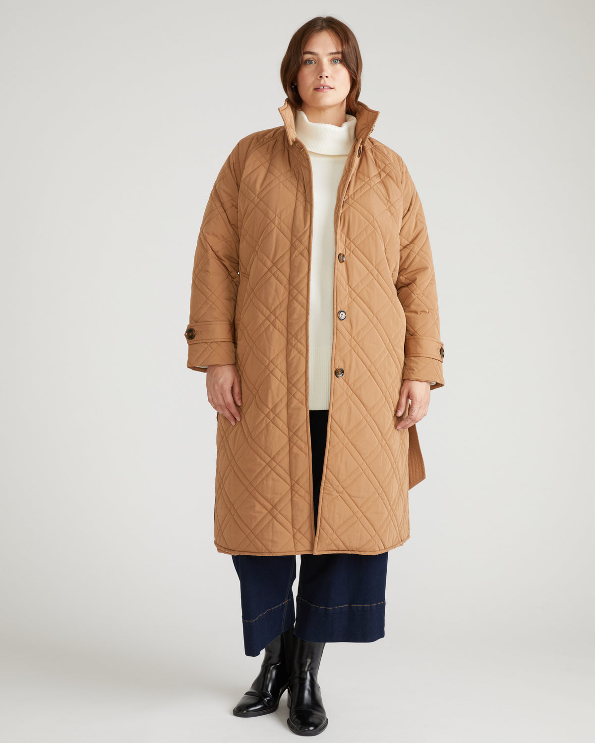 Nehra Quilted Coat - Classic Camel