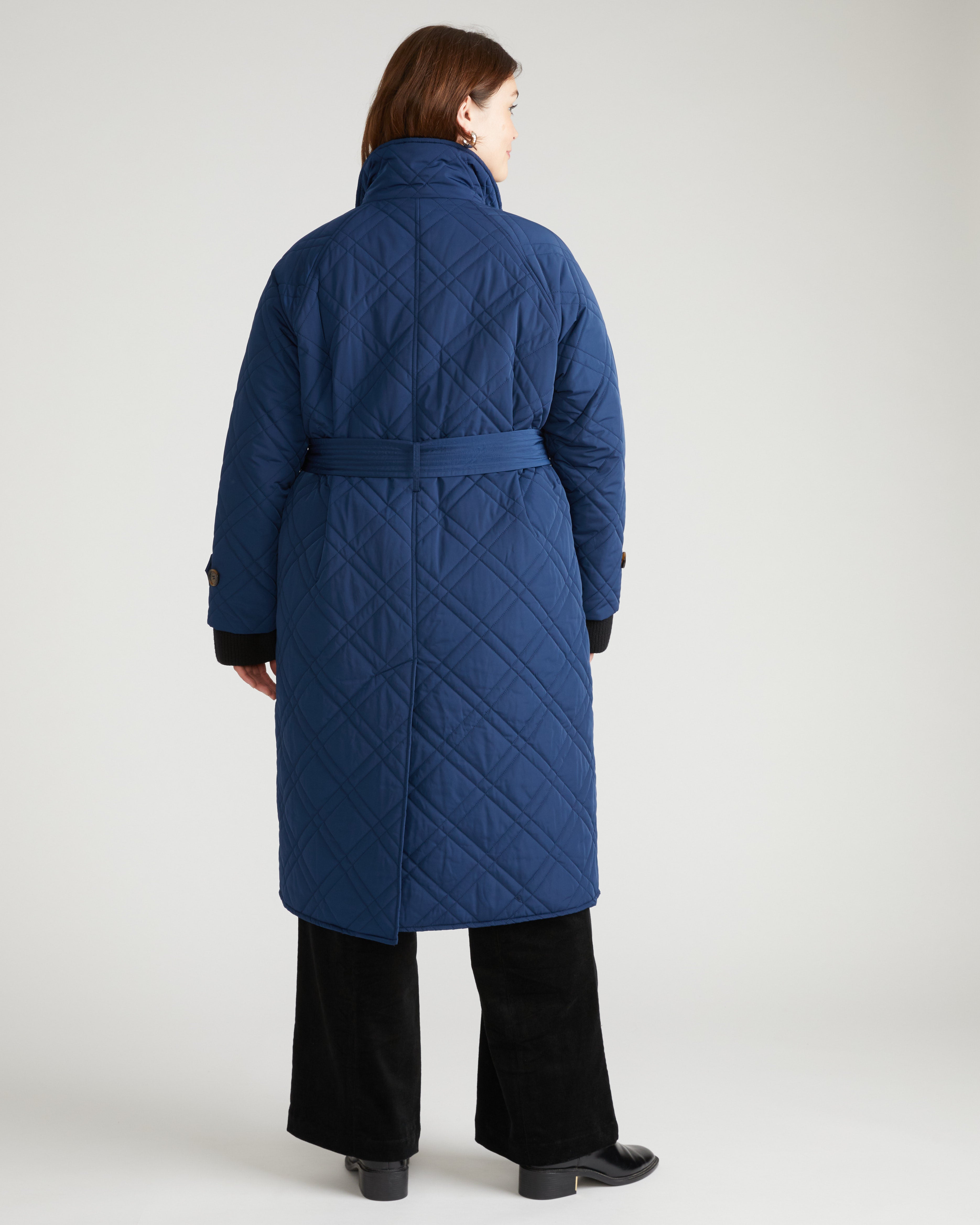 Nehra Quilted Coat - Pageant Blue