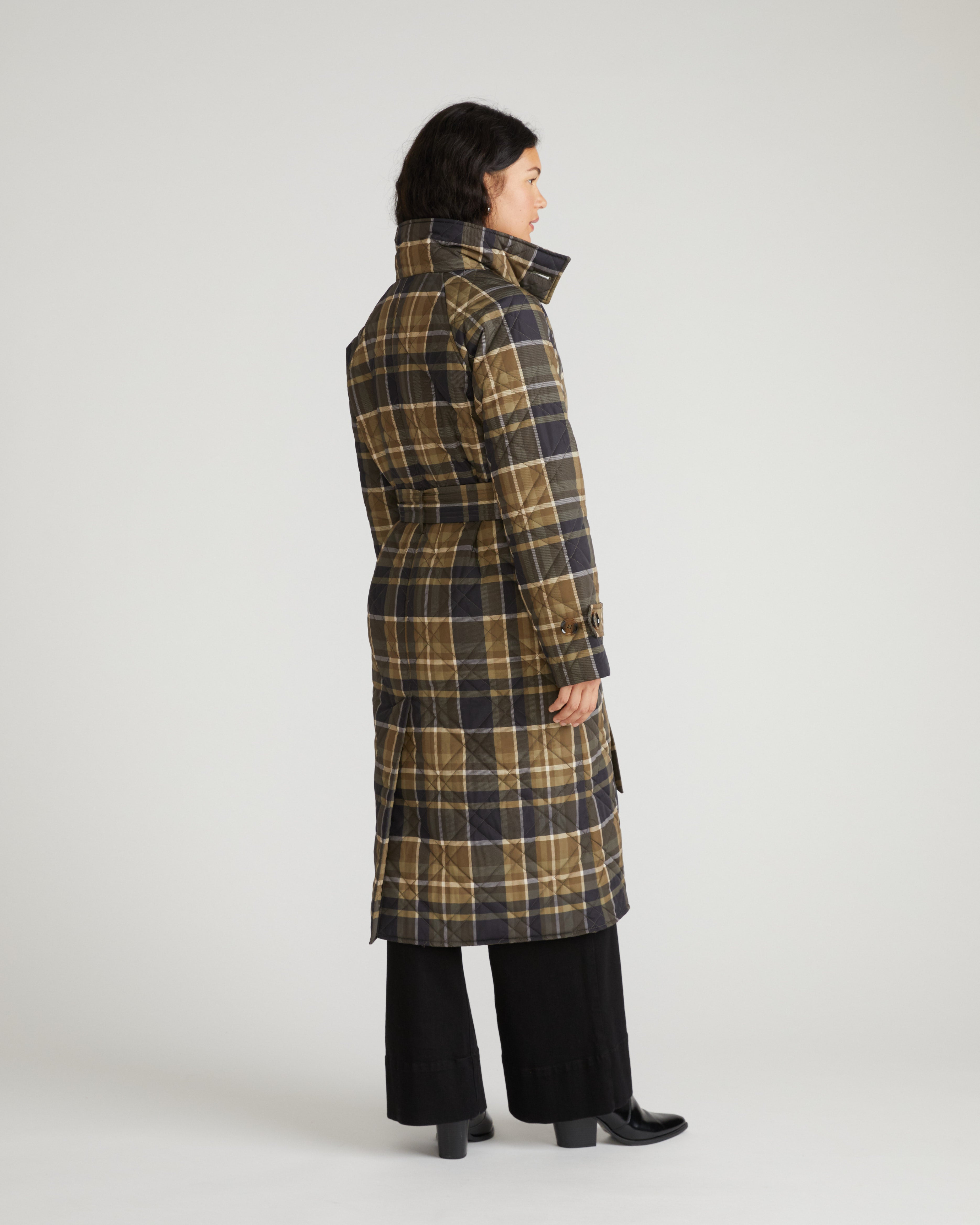 Nehra Quilted Coat - Scottish Breakfast Plaid