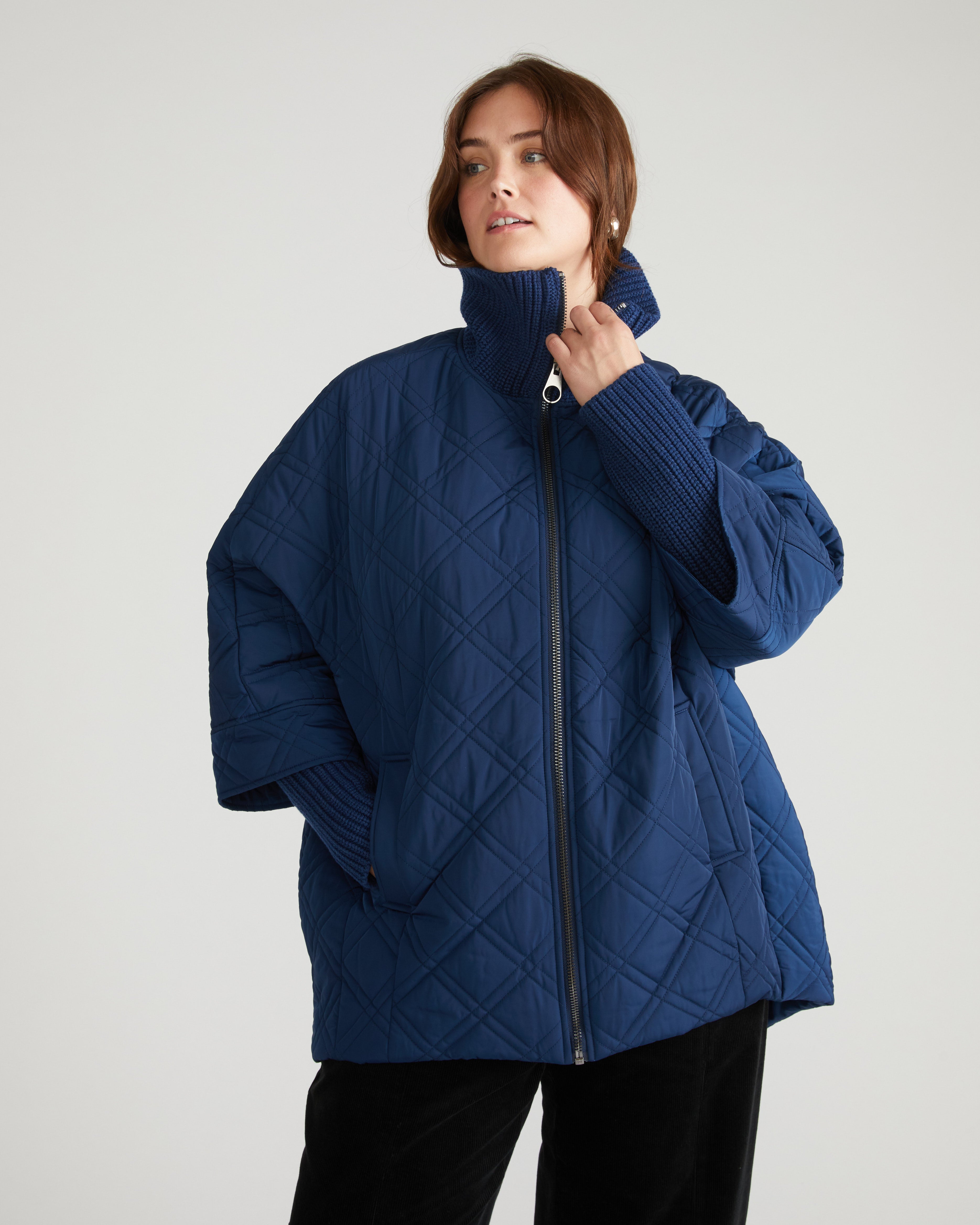 Arcadia Puffer Coat - Pageant Blue