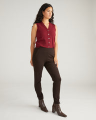 Moro Pocket Signature Ponte Pants - Espresso