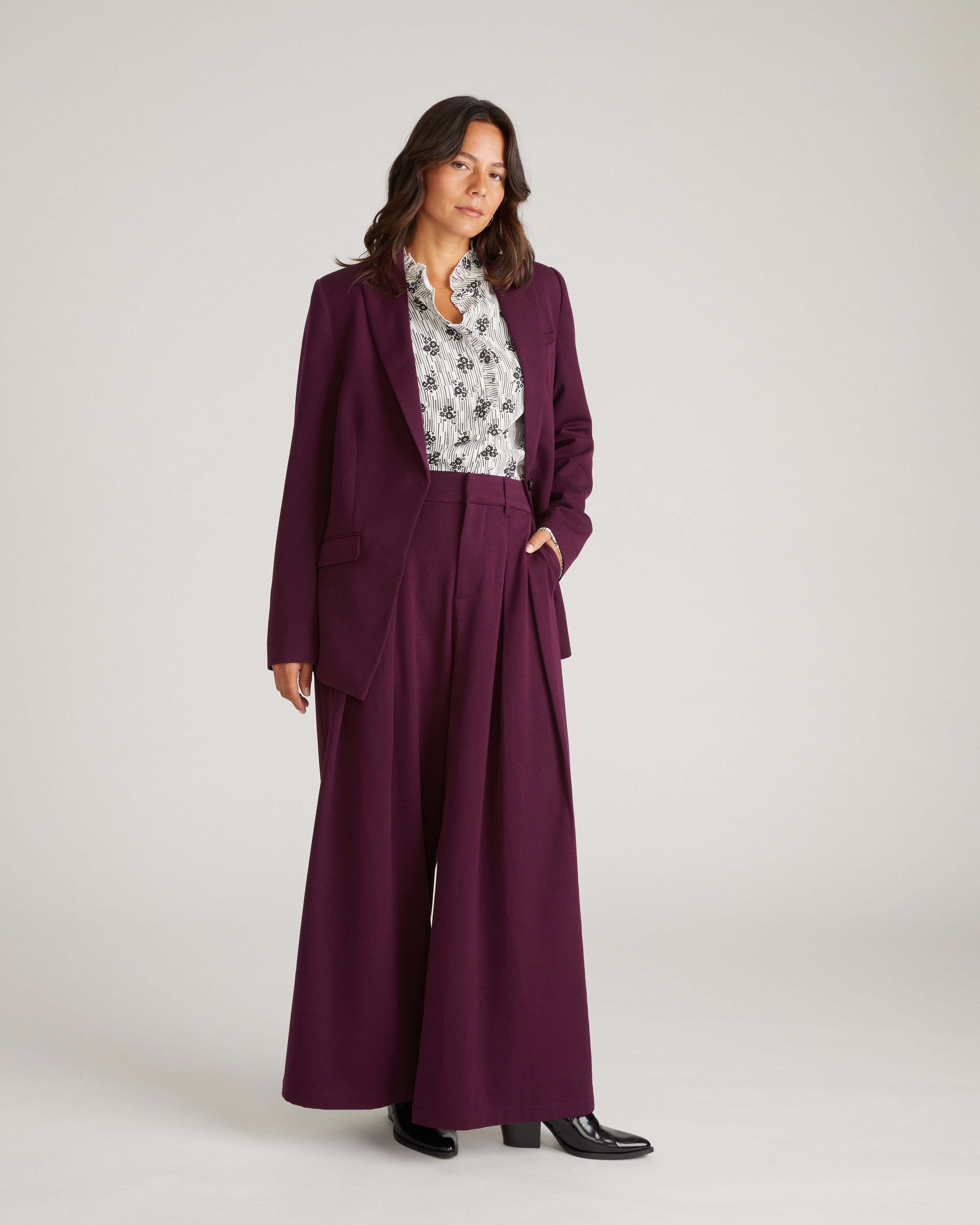 All Day Palais Wide Leg Pants - Gamay