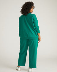 Straight Leg French Terry Sweatpants - Aventurine