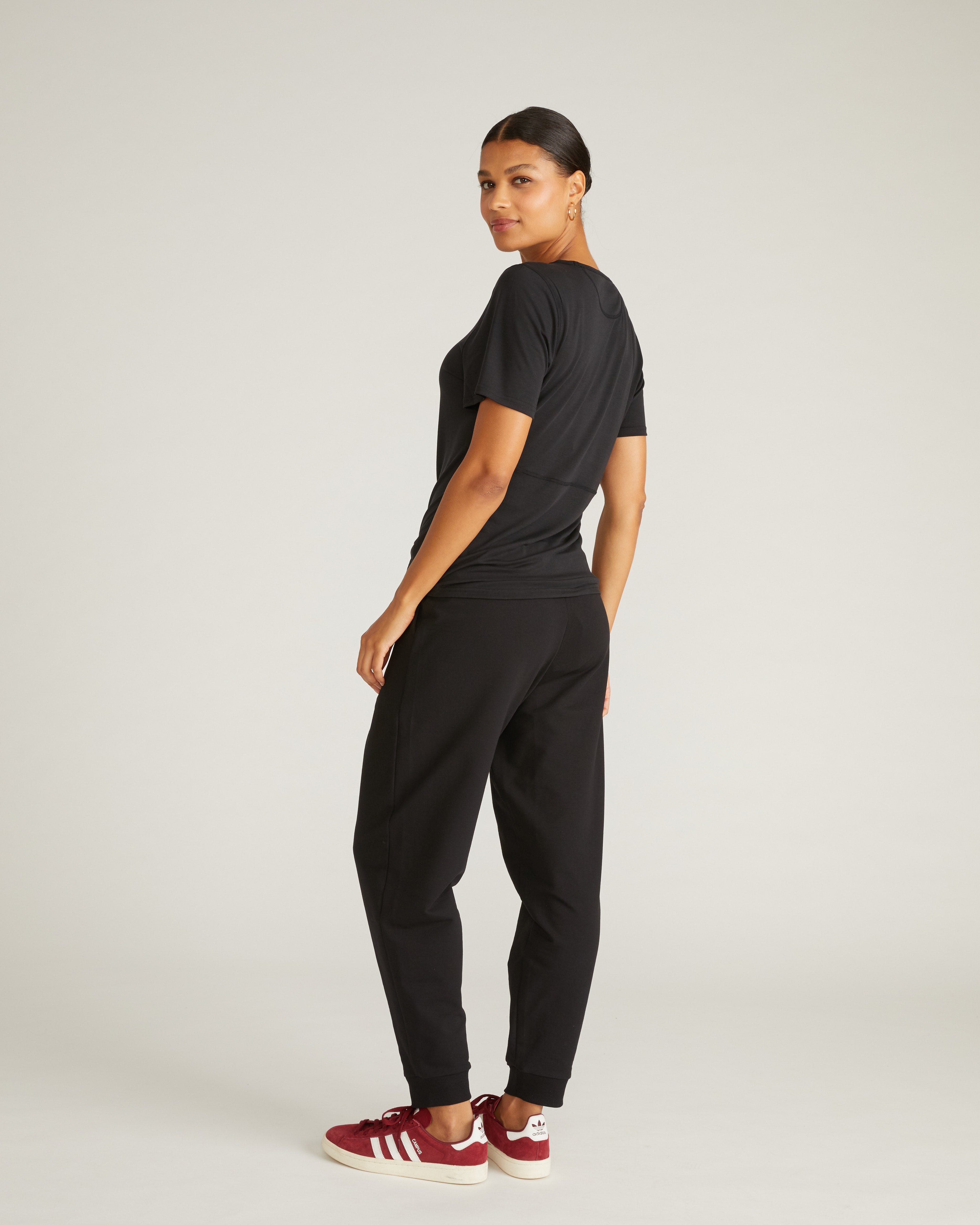 Selma French Terry Jogger - Black