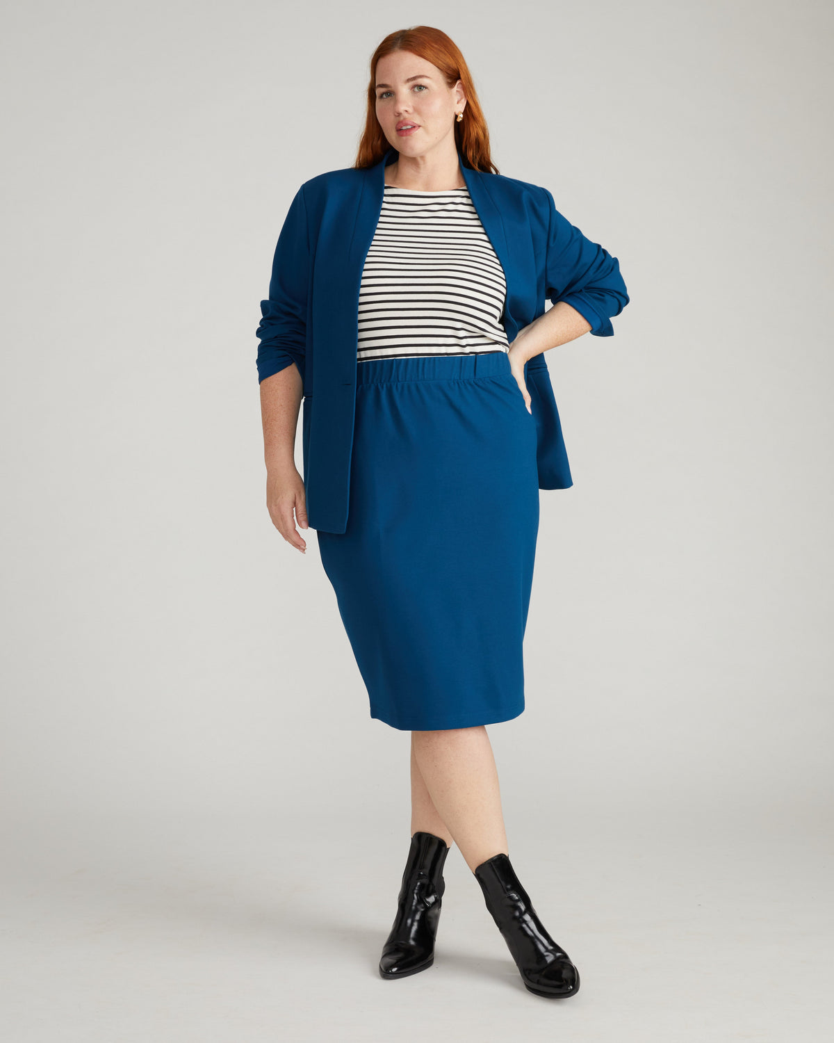 Danube Ponte Skirt - Deep Teal