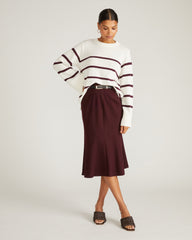 Carla Ponte Skirt - Black Cherry