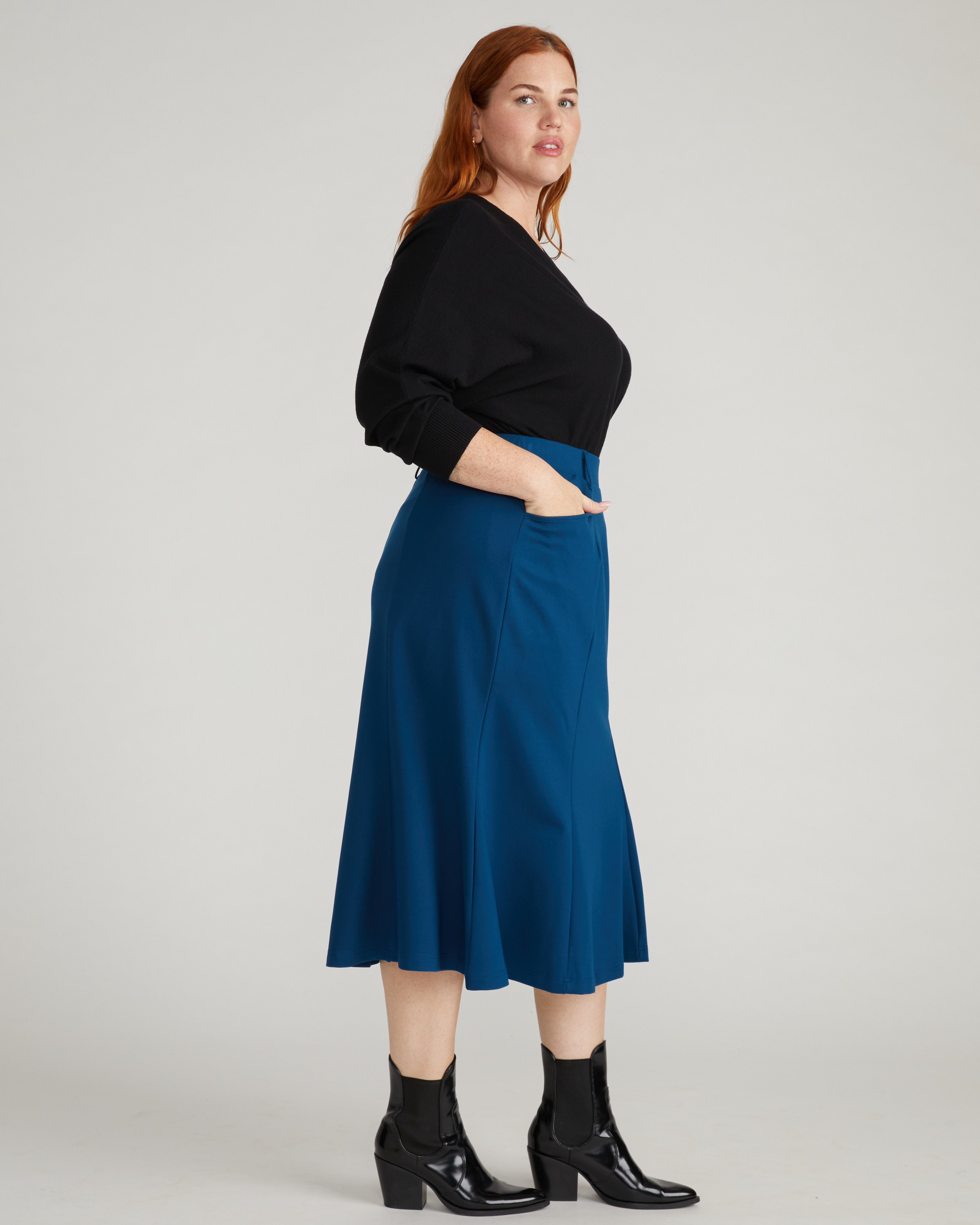 Carla Ponte Skirt - Deep Teal