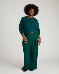 Savvy Fine Knit Crew Sweater - Botanic