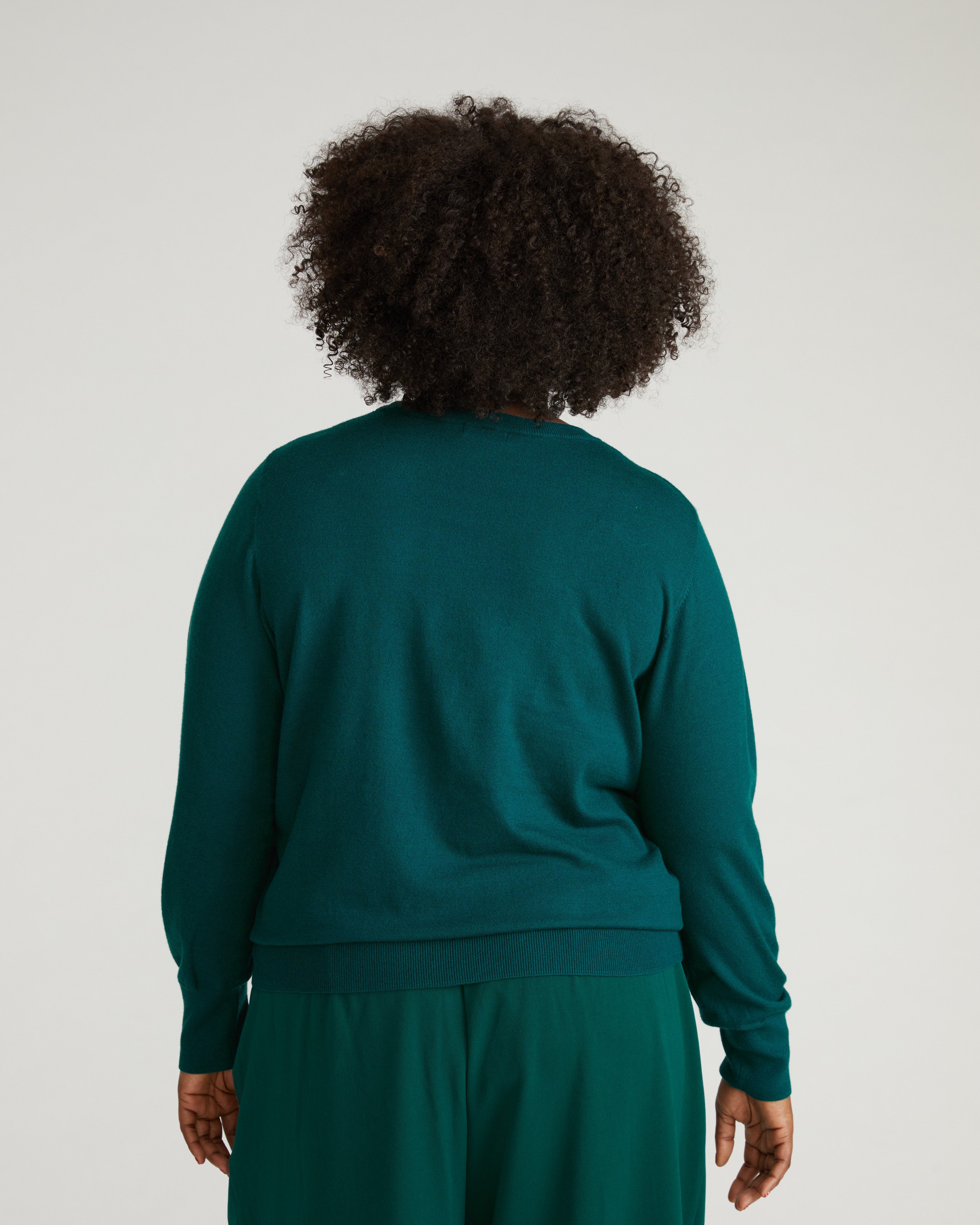 Savvy Fine Knit Crew Sweater - Botanic