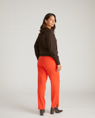 Savvy Fine Knit Crew Sweater - Espresso