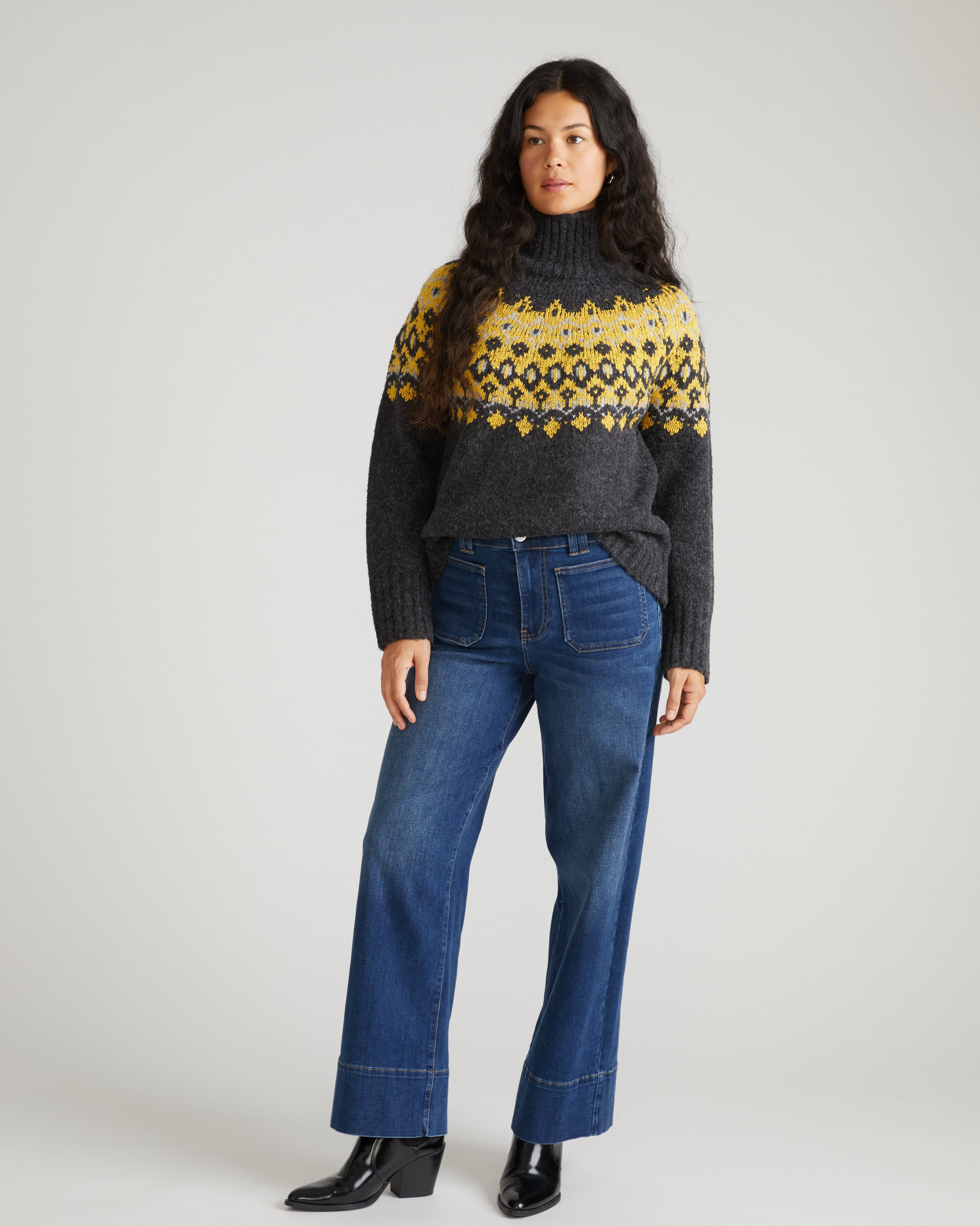 Fair Isle Sweater - Oak Leaf Fair Isle