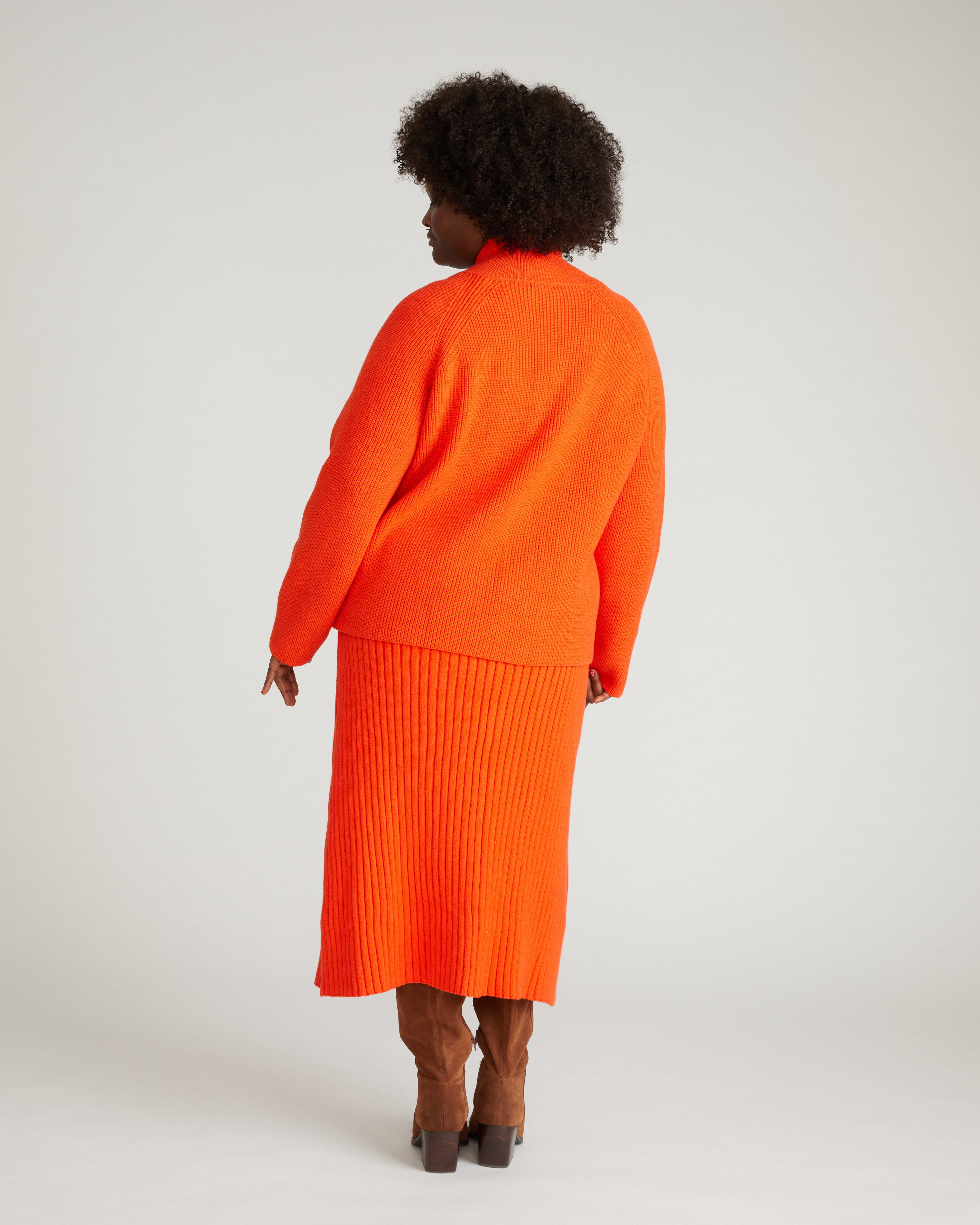 Risa Sweater Skirt - Poppy