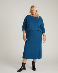 Risa Sweater Skirt - Deep Teal