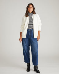 Better-Than-Wool Zip Cardigan - Cream