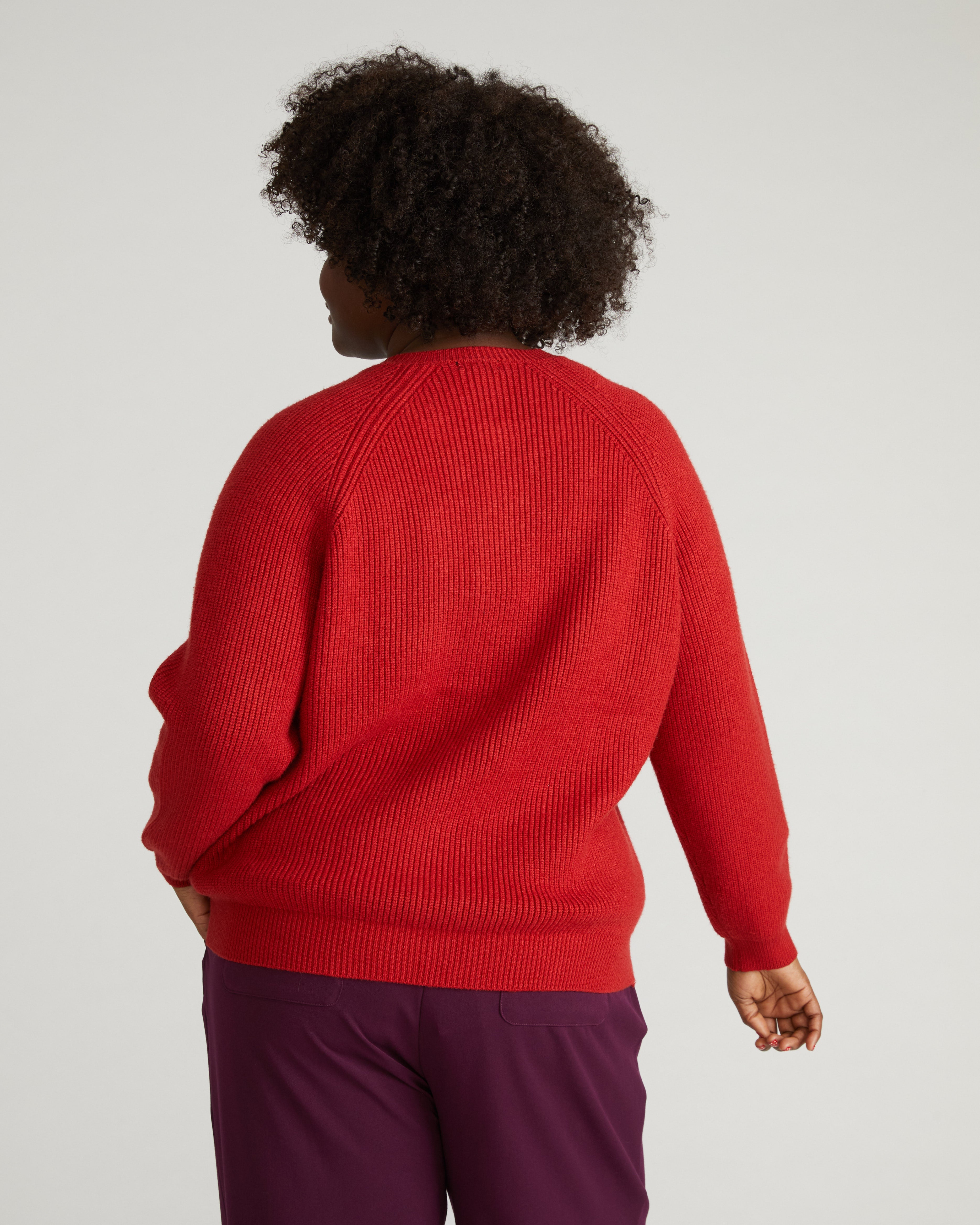 Better-Than-Wool Zip Cardigan - Autumnal Red