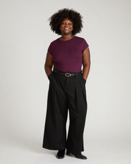 Ashley Cap Sleeve Tee - Gamay