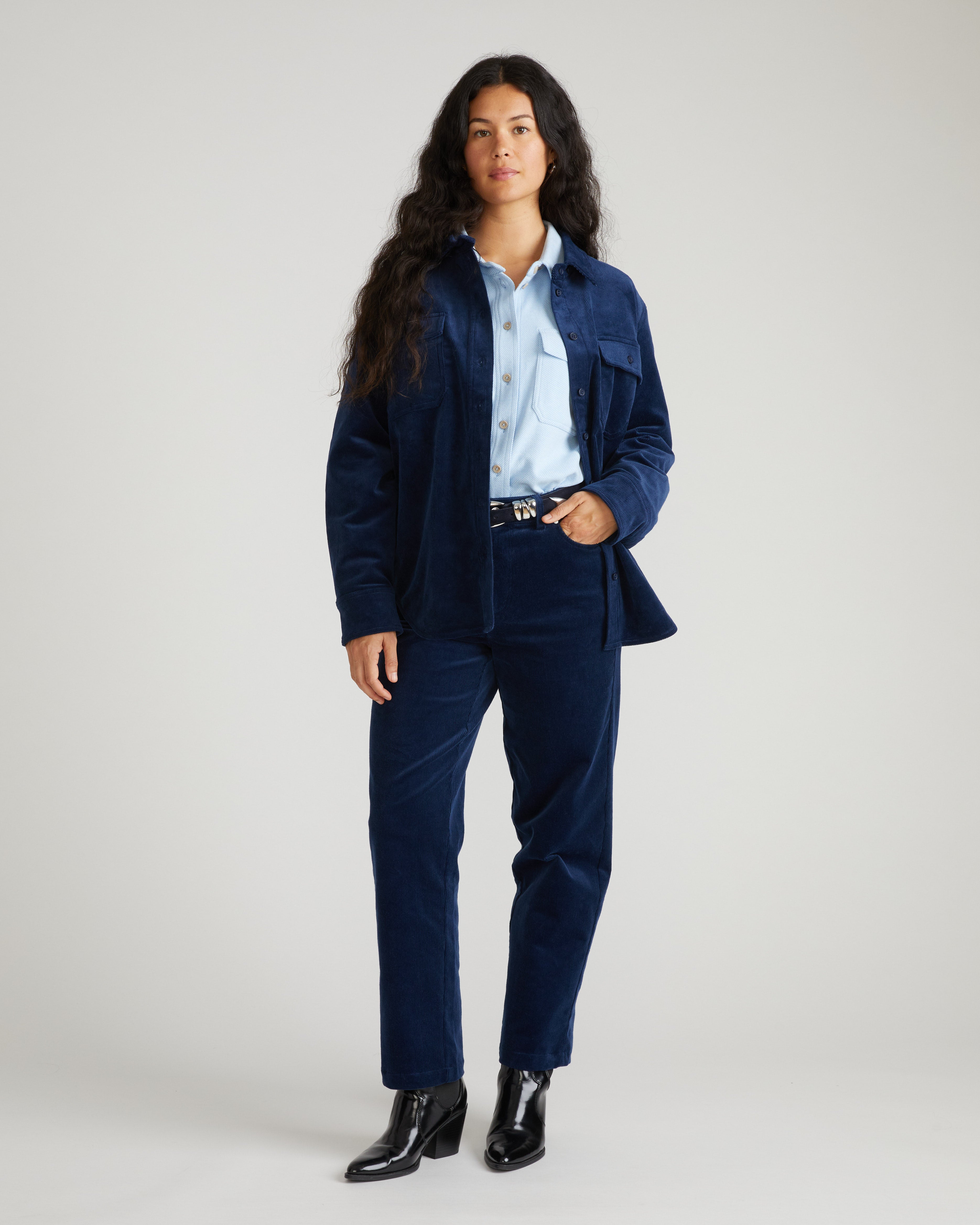 Corduroy Greenwich Jacket - Pageant Blue