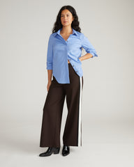 Elbe Stretch Poplin Shirt Classic Fit - Soft Blue