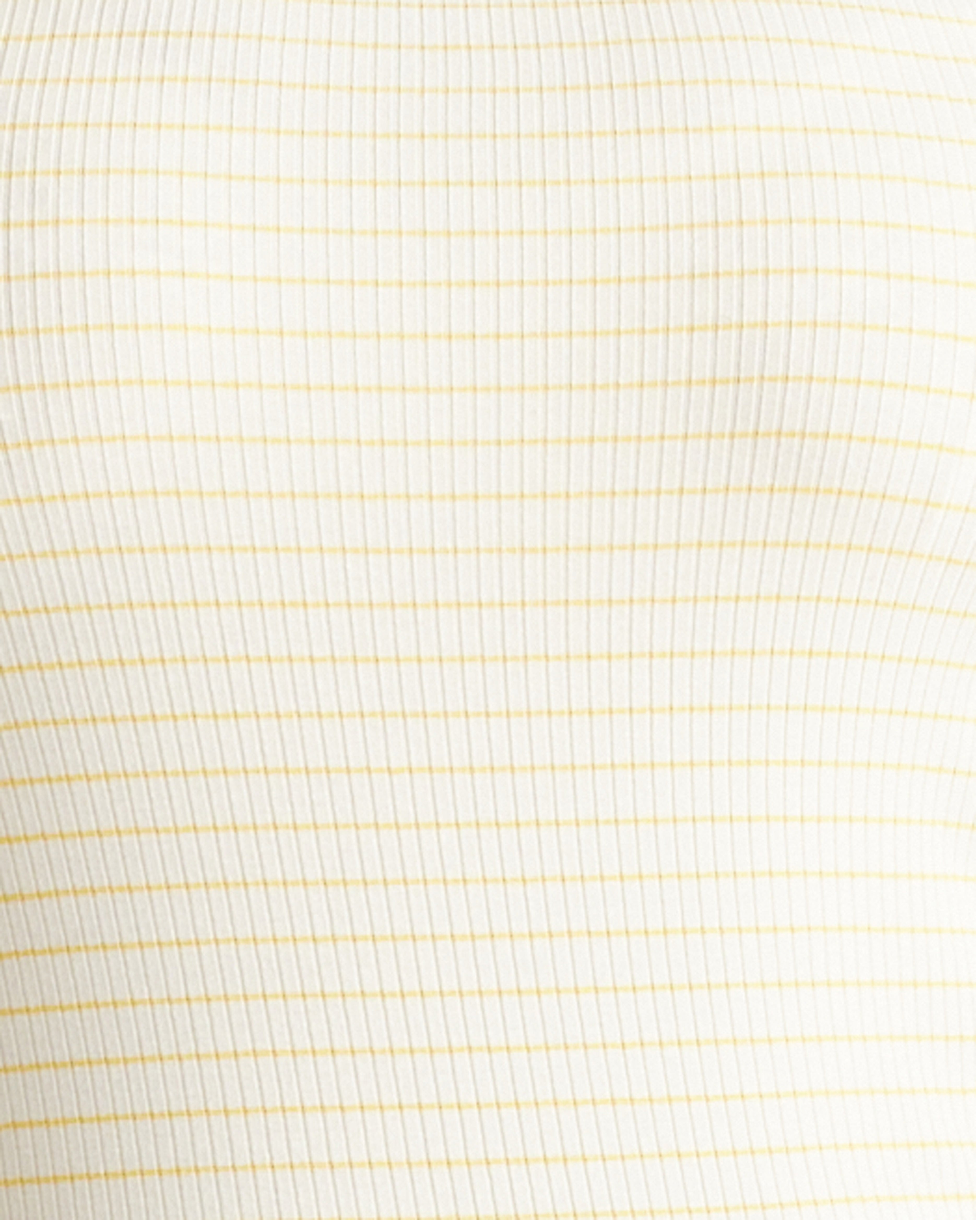 Roitfeld Ribbed Tank - Yellow Microstripe
