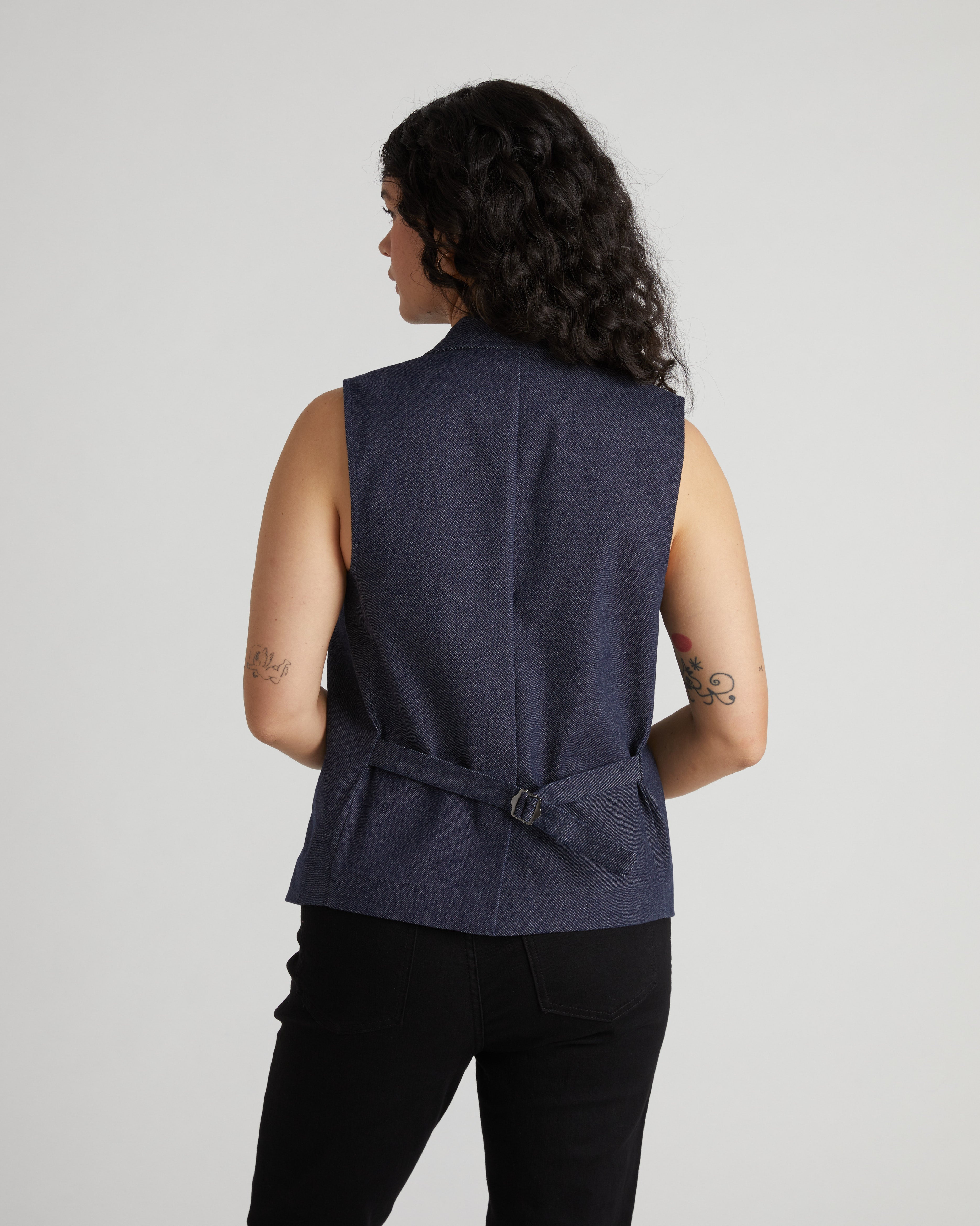 Edwin Denim Look Vest - Dark Indigo