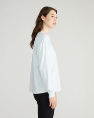 Long Sleeve Relaxed Tee - Silver Blue