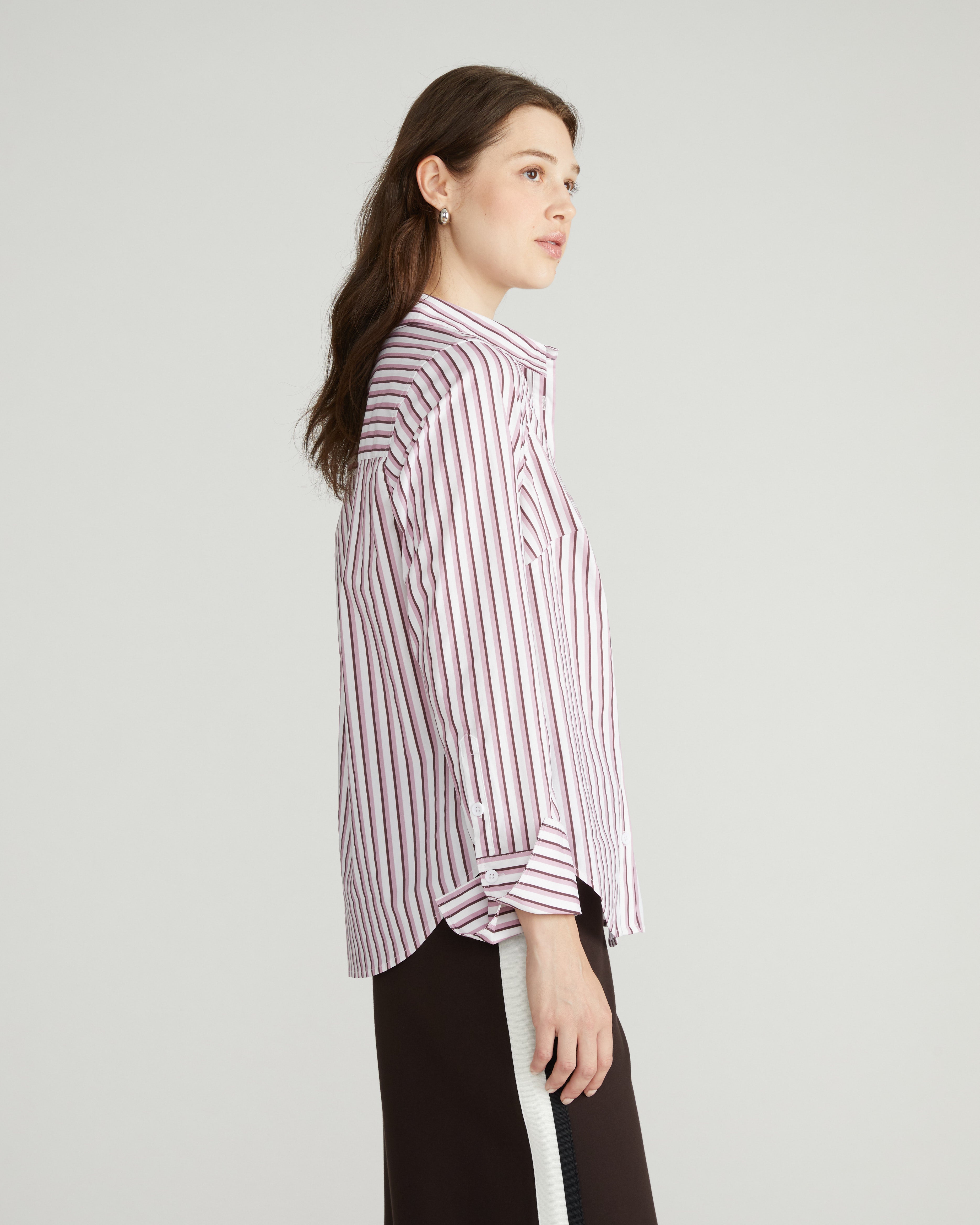 Henning x US Madison Shirt - Lilac Multi Stripe