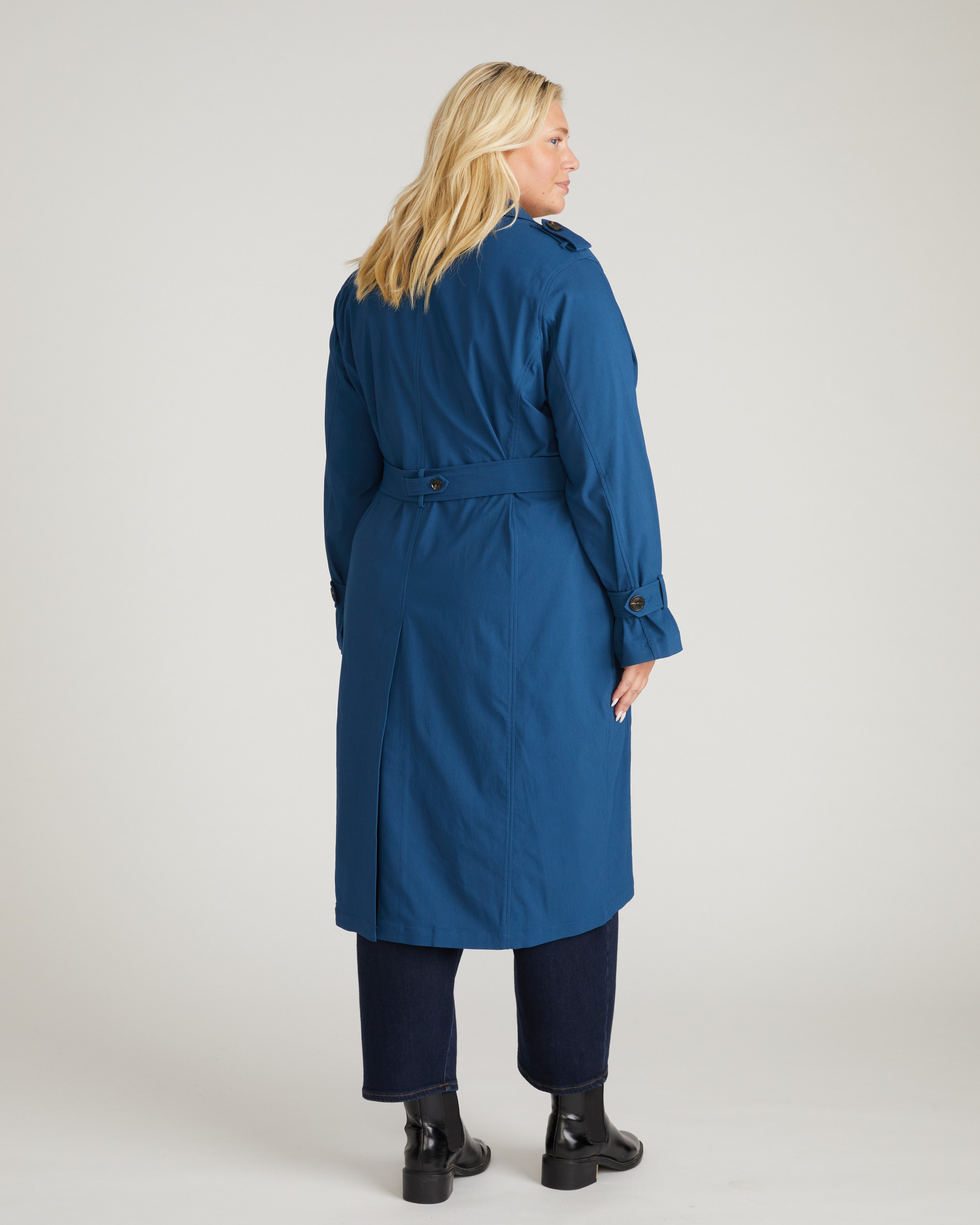 Henning x US Park Soft Trench - Deep Teal