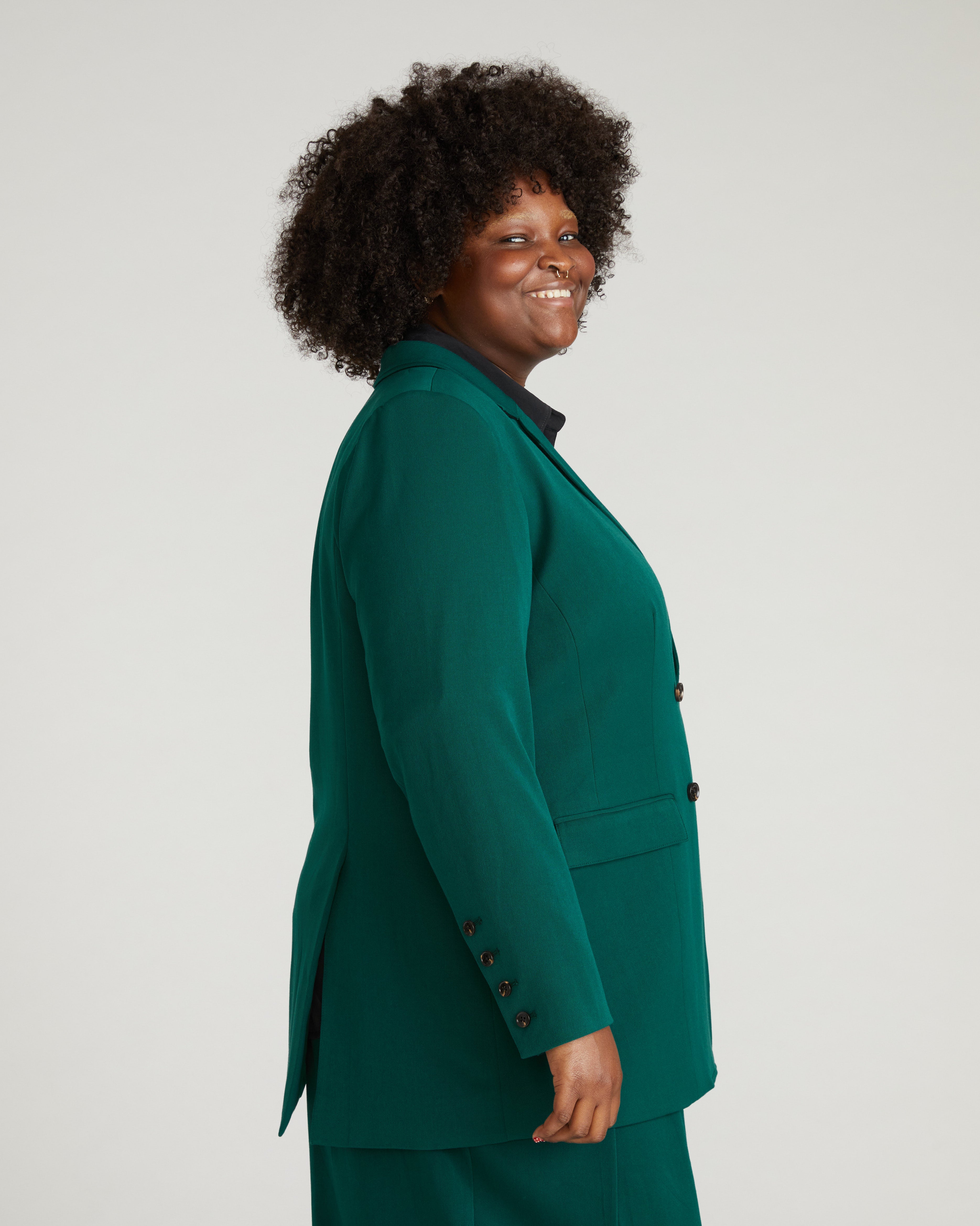 All Day Warren Double Breasted Blazer - Botanic