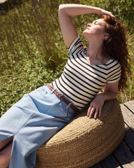 Dakota Denim Skirt - Clear Sky