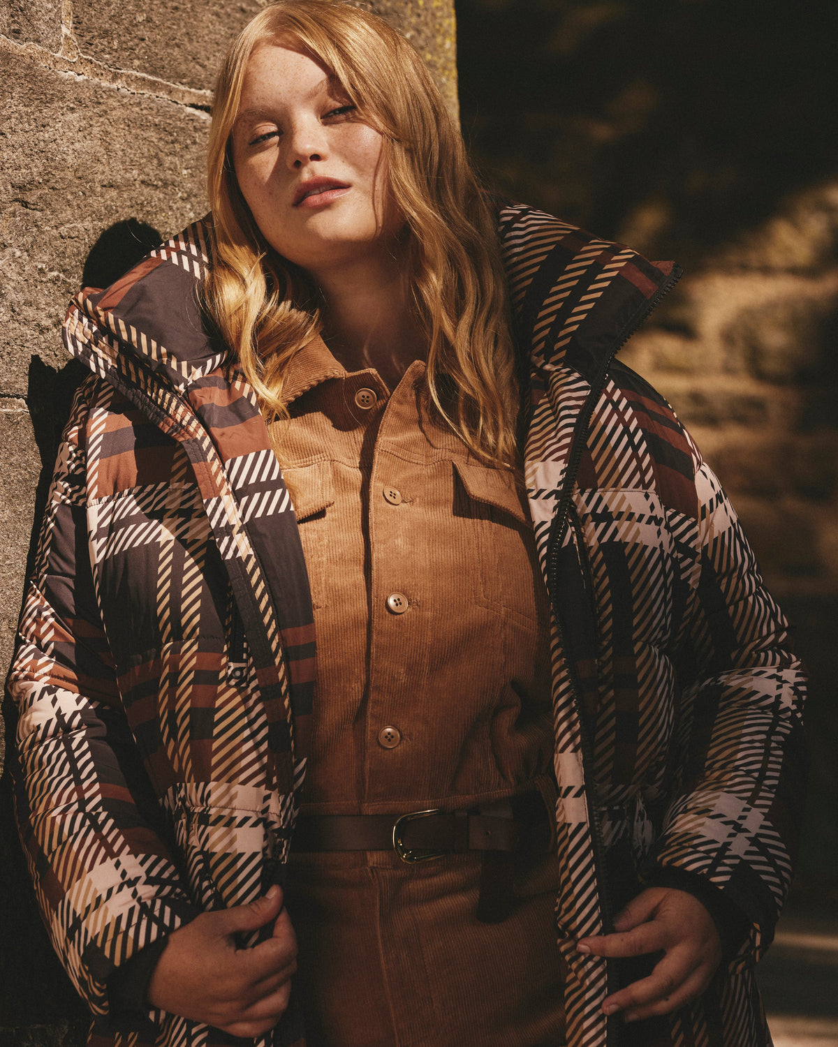 Matterhorn Mid Hooded Puffer - Brindle Chai