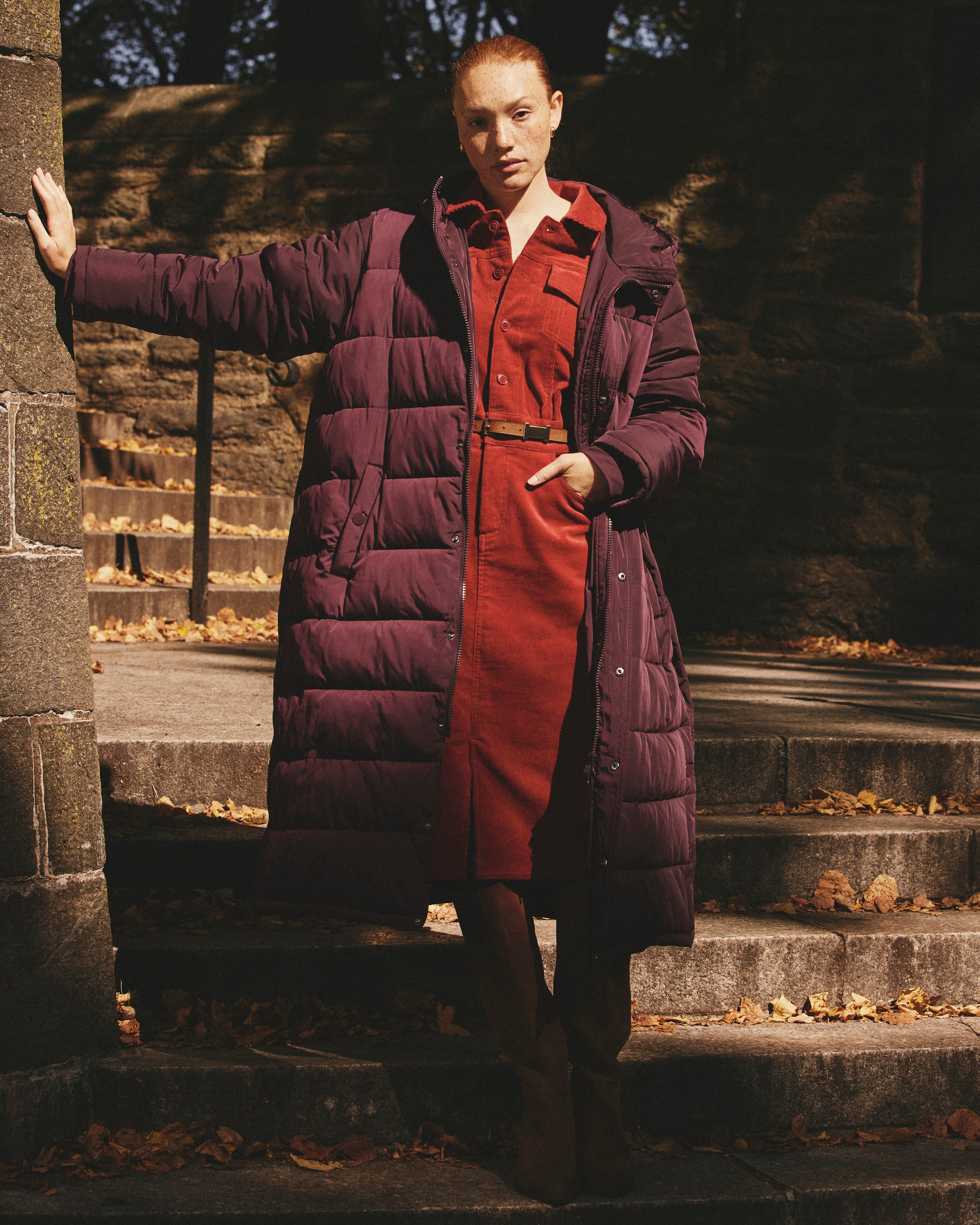 Everest Long Hooded Puffer 2 - Gamay