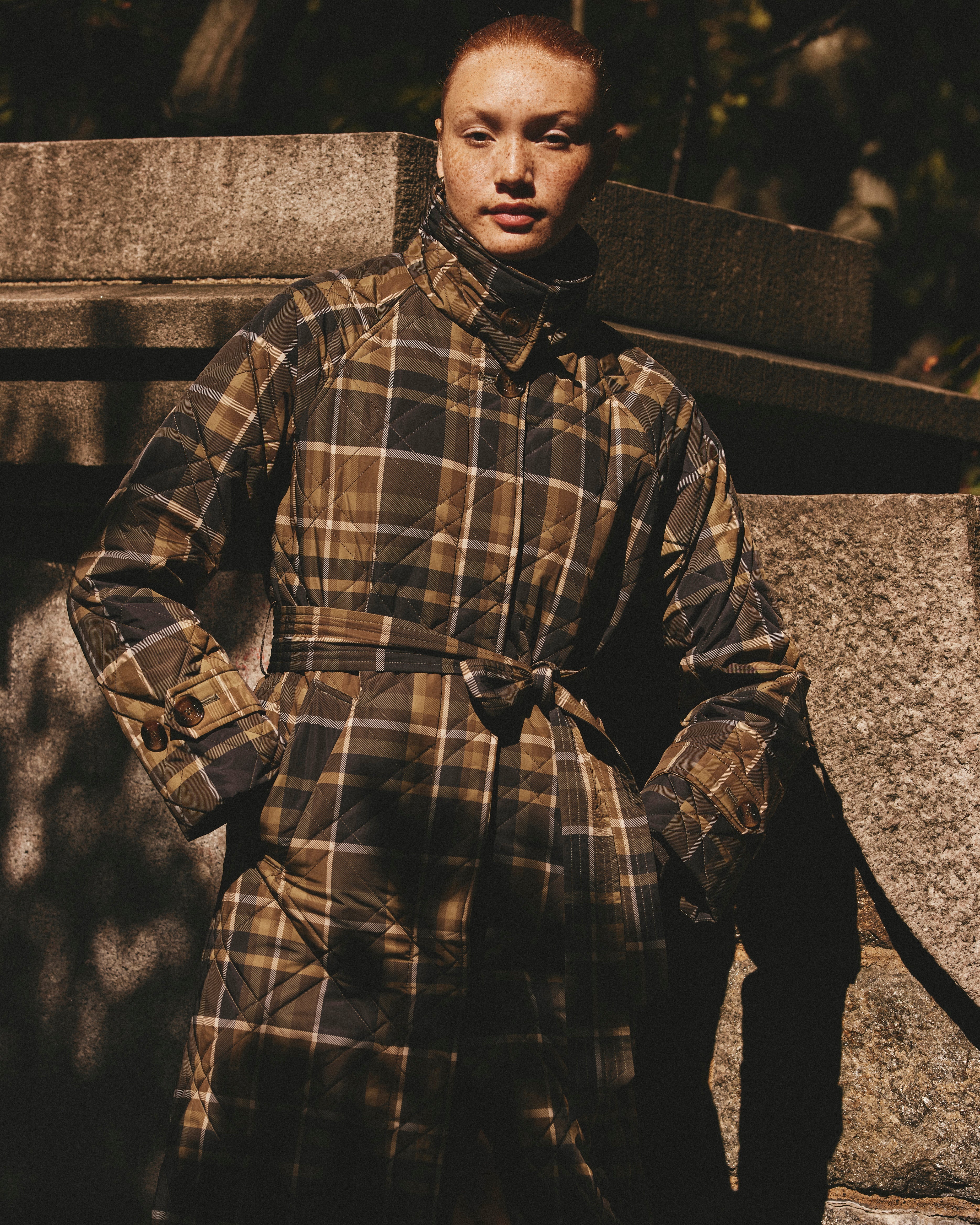 Nehra Quilted Coat - Scottish Breakfast Plaid