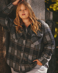 Maine Stretch Flannel Shirt - Heather Fog Plaid