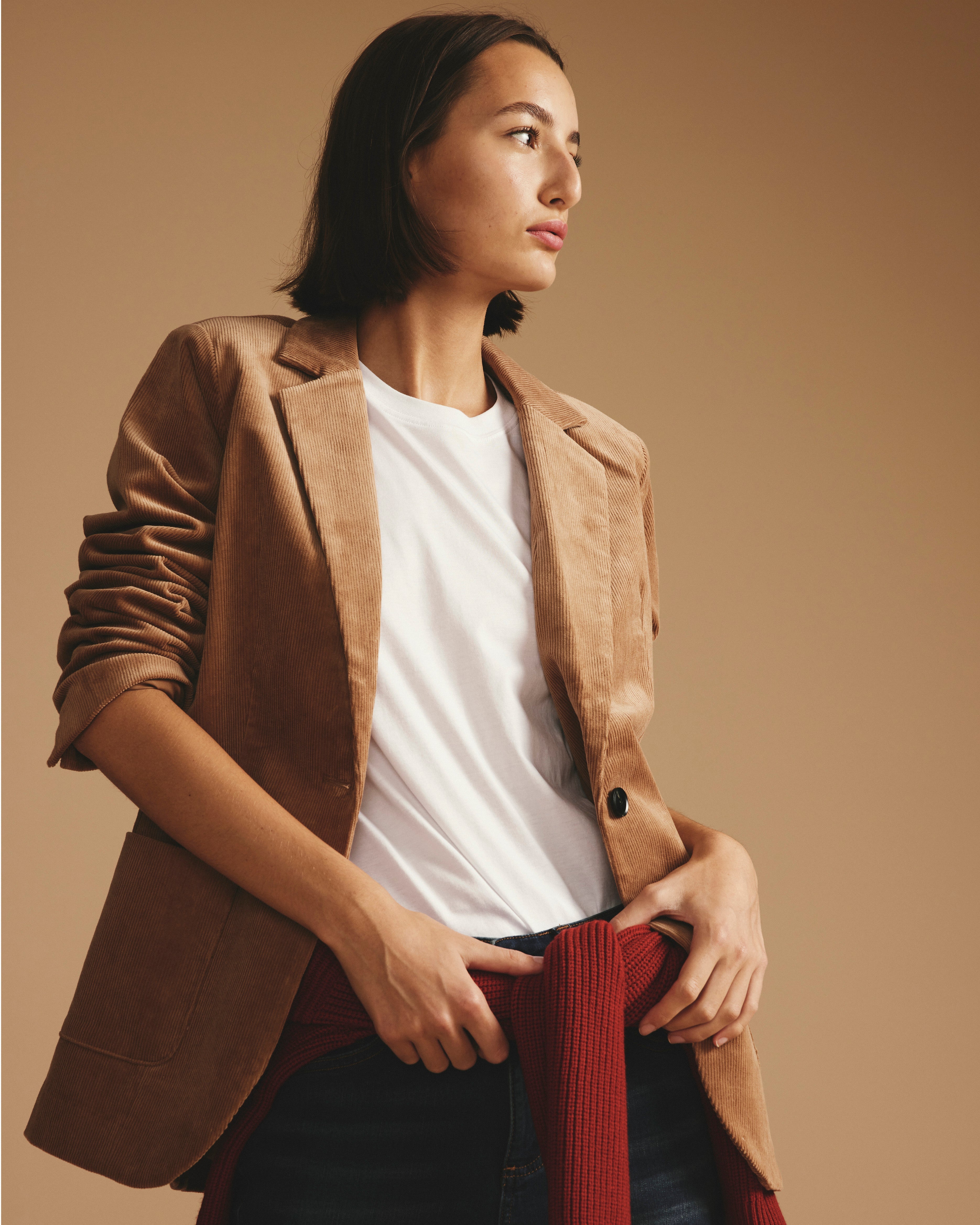 Davis Corduroy Blazer - Classic Camel