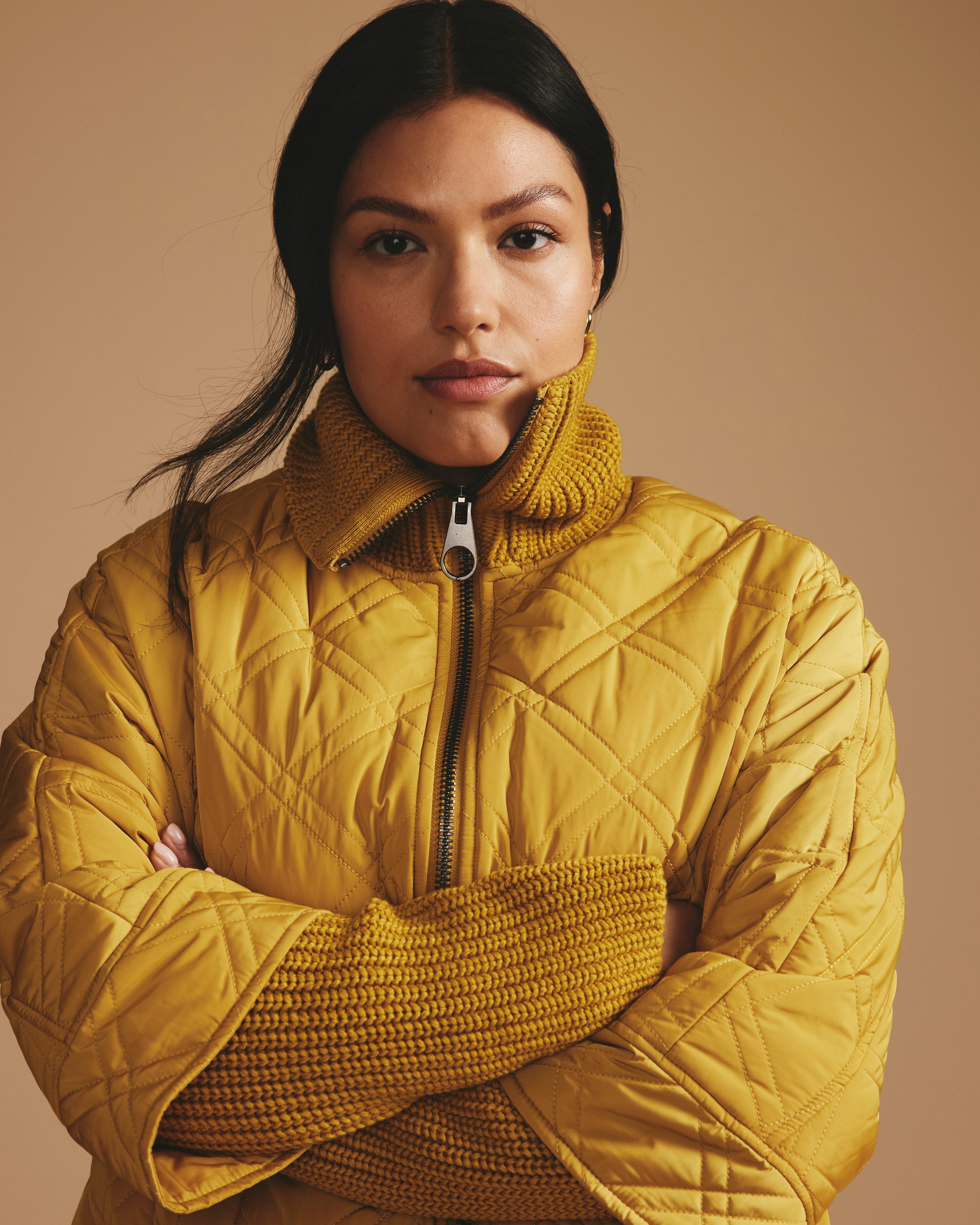 Arcadia Puffer Coat - Mustard