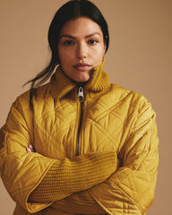 Arcadia Puffer Coat - Mustard