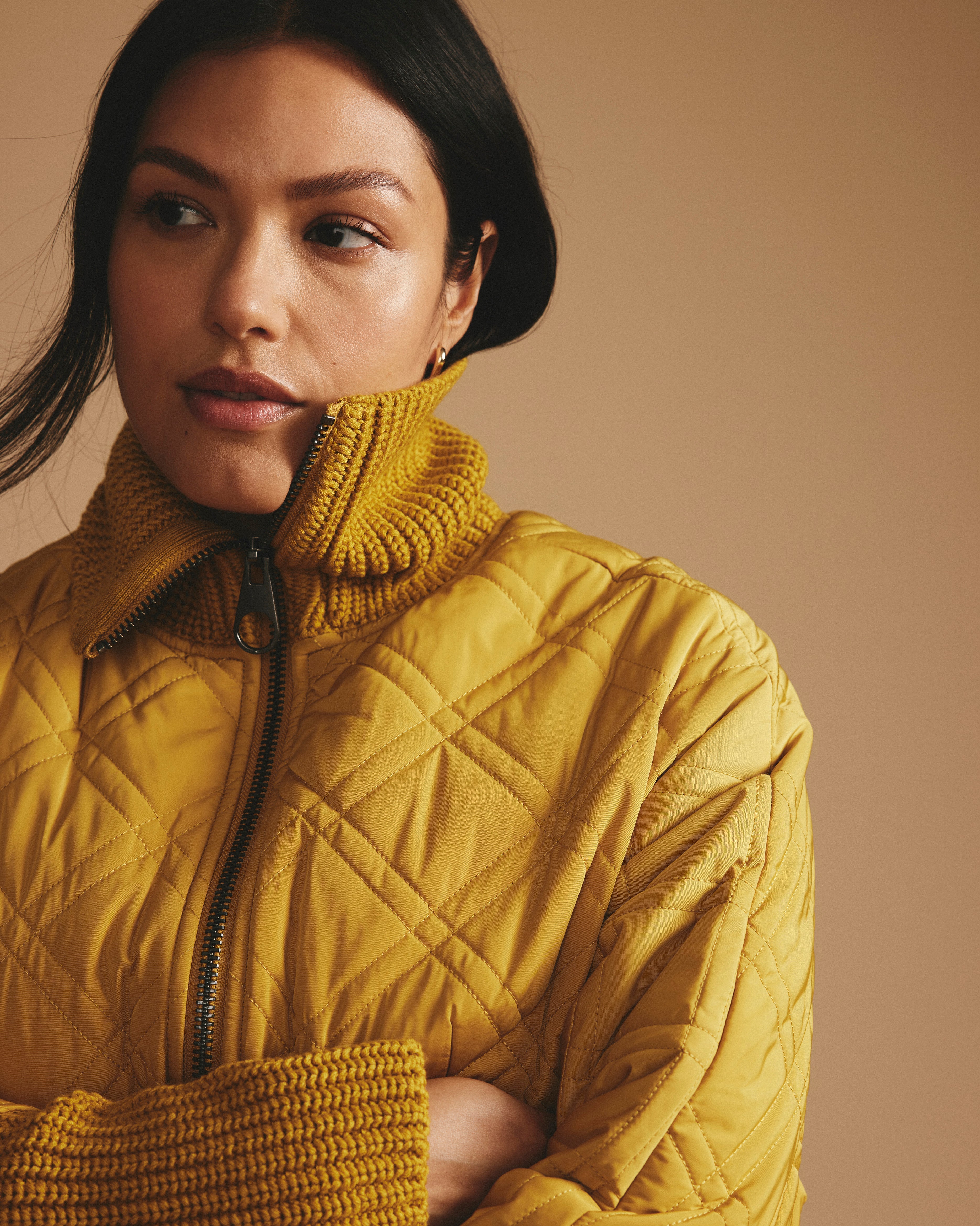 Arcadia Puffer Coat - Mustard